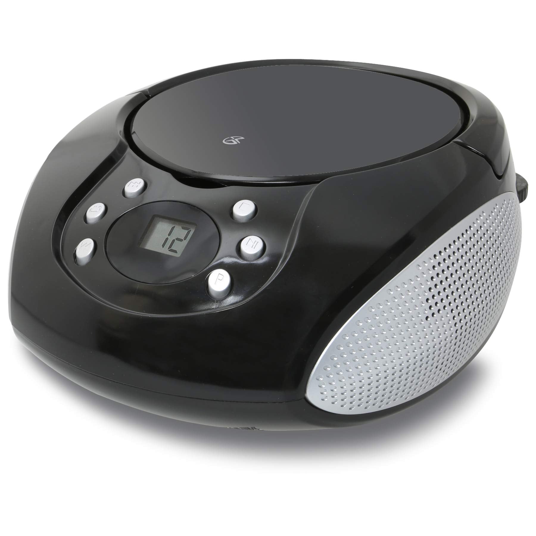 GPX, Inc. Portable TopLoading CD Boombox with AM/FM Radio and 3.5mm Line In for MP3 Device  Black, Single