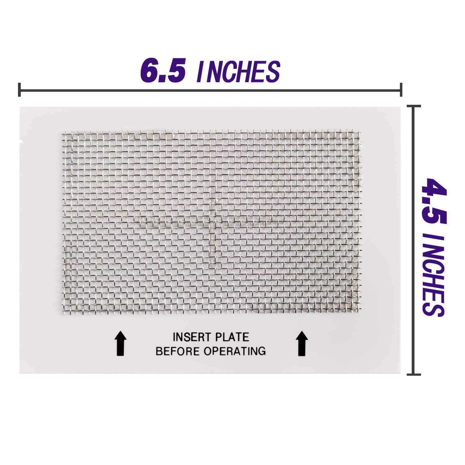 Lufutatech Universal Ceramic Ozone Plates For Generic Ozone Generators Washable Purification Air Purifier, 6.5'' X 4.5'' Inches