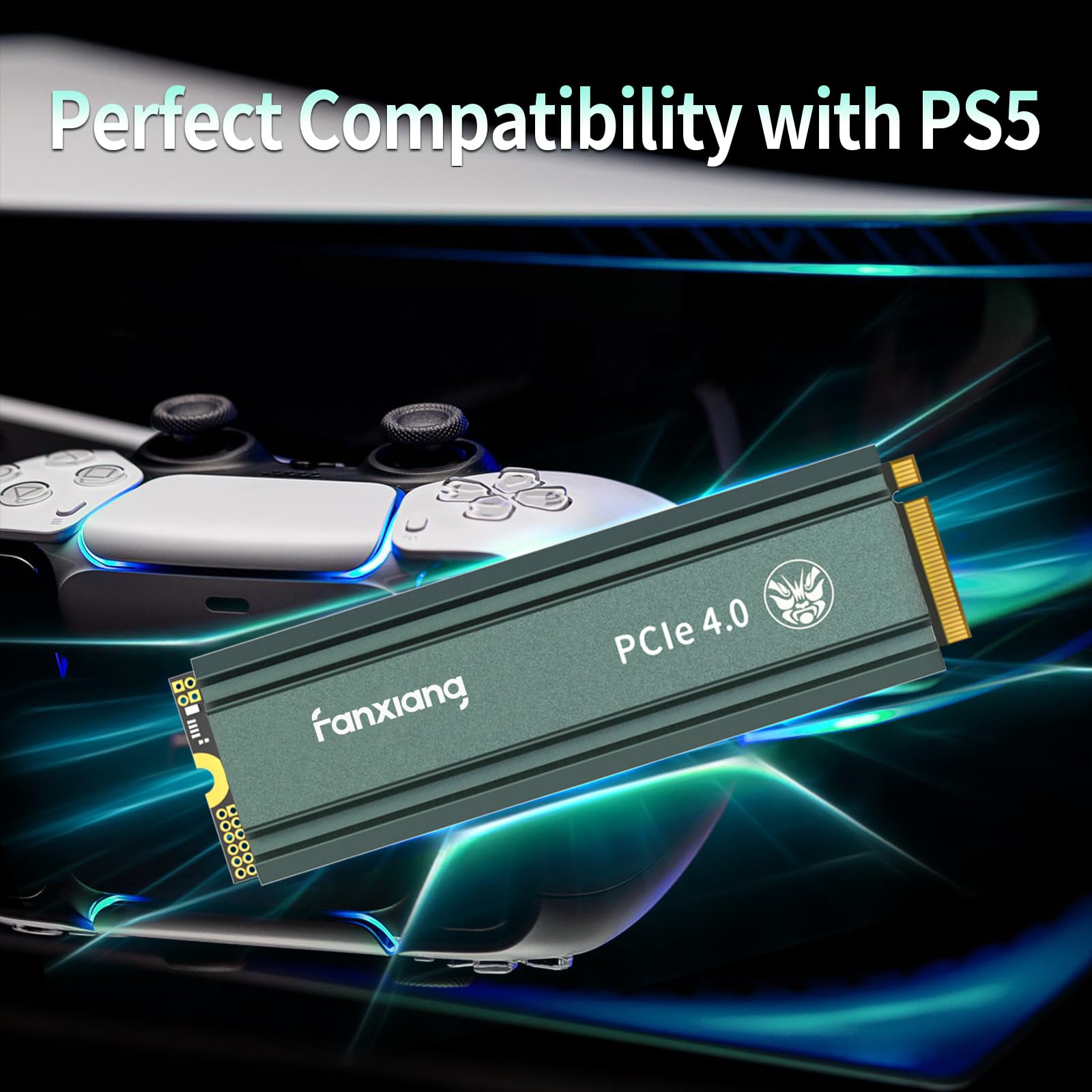 Fanxiang S660 Pcie 4.0 500Gb Nvme M.2 Ssd For Ps5 With Heatsink, Up To 5000Mb/S, Suitable For Playstation 5 Enthusiasts, Technol