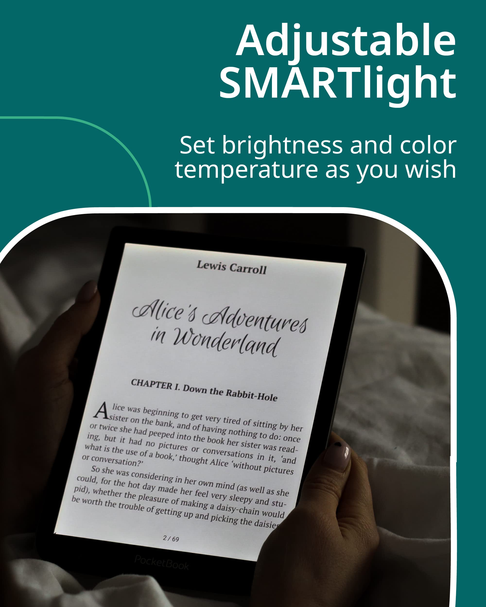 Pocketbook Era E Reader, Stardust Silver, 16Gb | 7 Glare Free & Eye Friendly Touch Screen With E  Ink Technology | Waterproof |