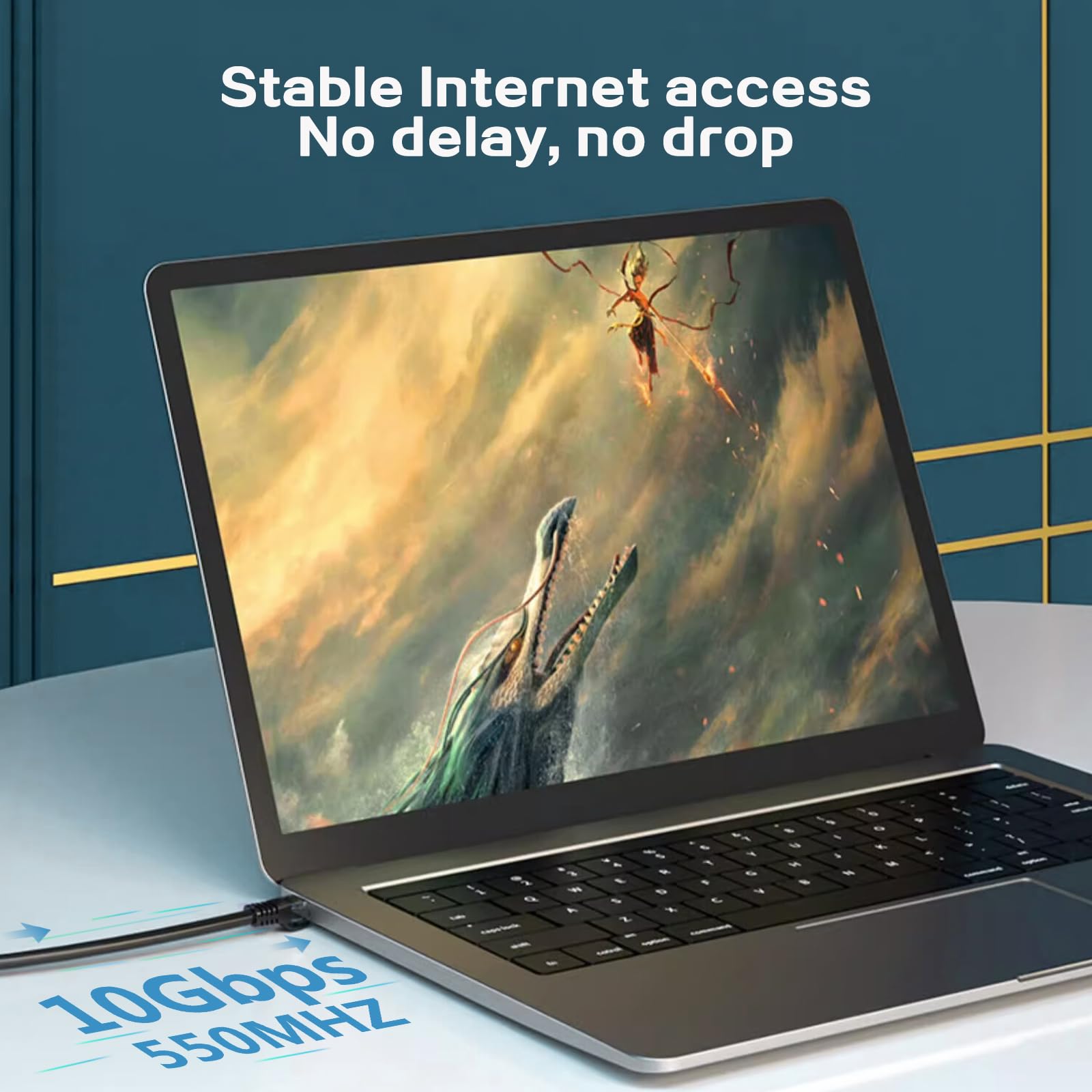 Ercielook Ethernet Cable 1 Ft 10 Pack   Cat 6 High Speed Network Cable With Rj45 Connectors, Short Patch Cable For Patch Panel, Switch