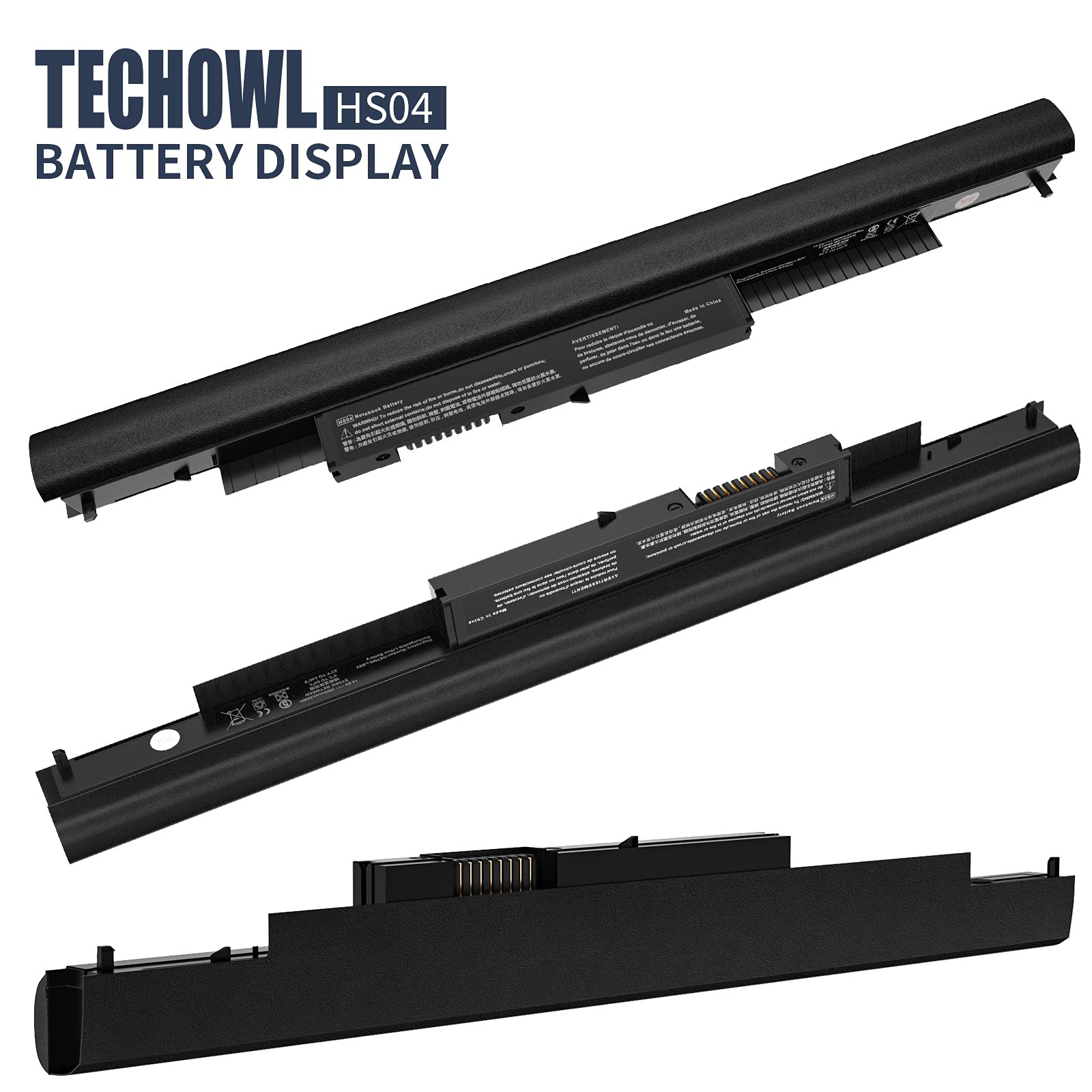 Techowl Spare 807956 001 Laptop Battery For Hp, Hs03 Hs04 Battery Hp Replacement Spare 807956 001 807957 001 Hs03 Hs04 For Hp Pa
