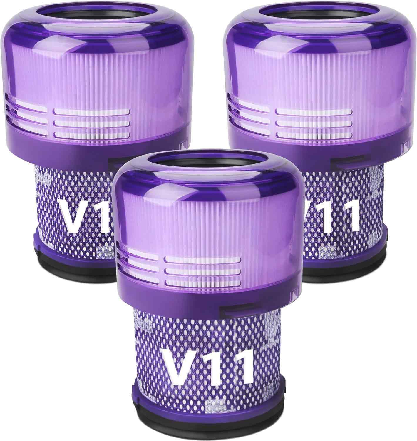 Mokchance 3Pack V11 Vacuum Filters Replacement For Dyson V11 Animal, V11 Torque Drive,V11 Extra, V15 Detect Cordless Vacuum Clea