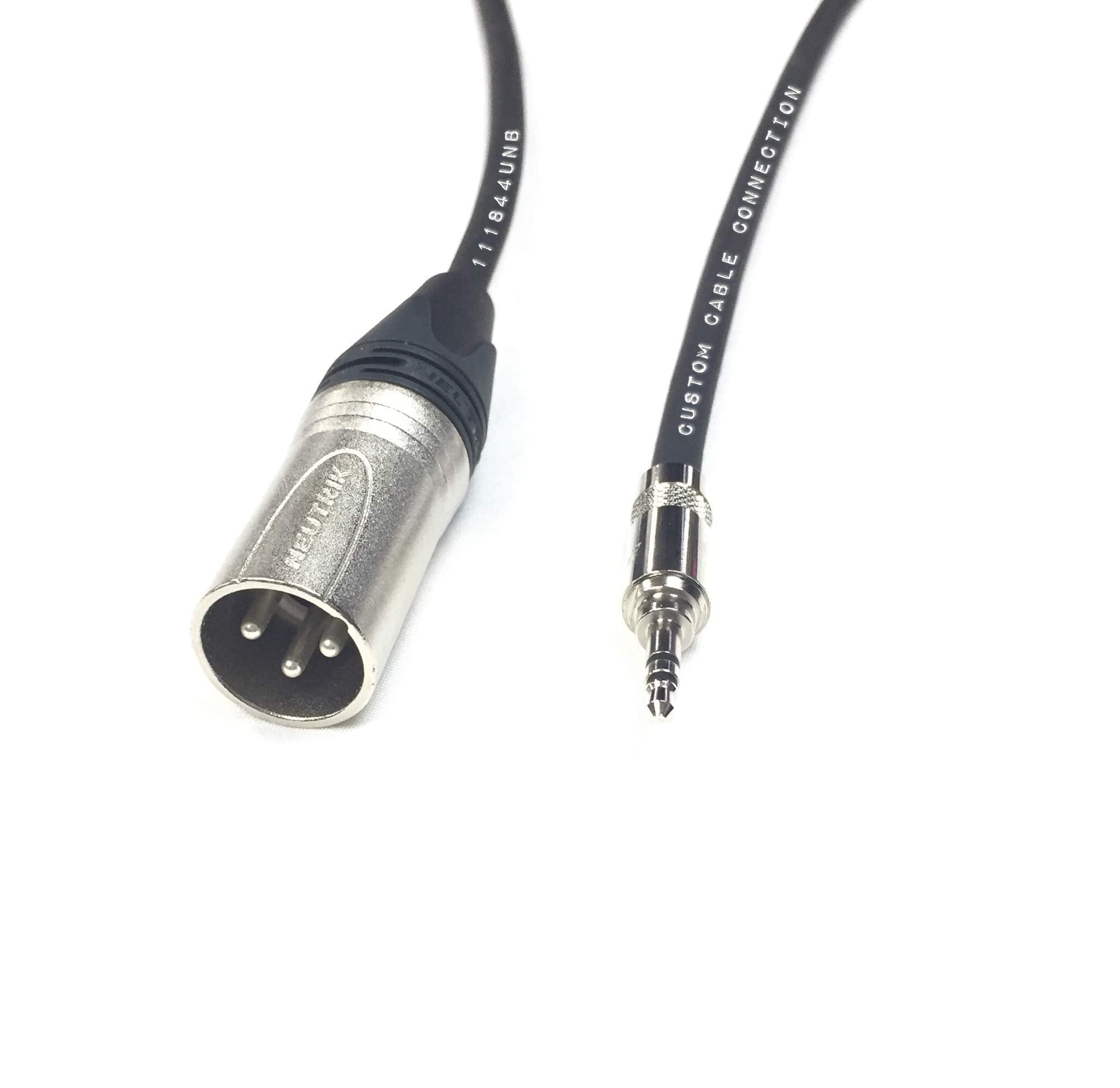 100 Foot Xlr Male To 1/8 Inch (3.5Mm) Male Unbalanced Audio Cable 24 Awg By Custom Cable Connection