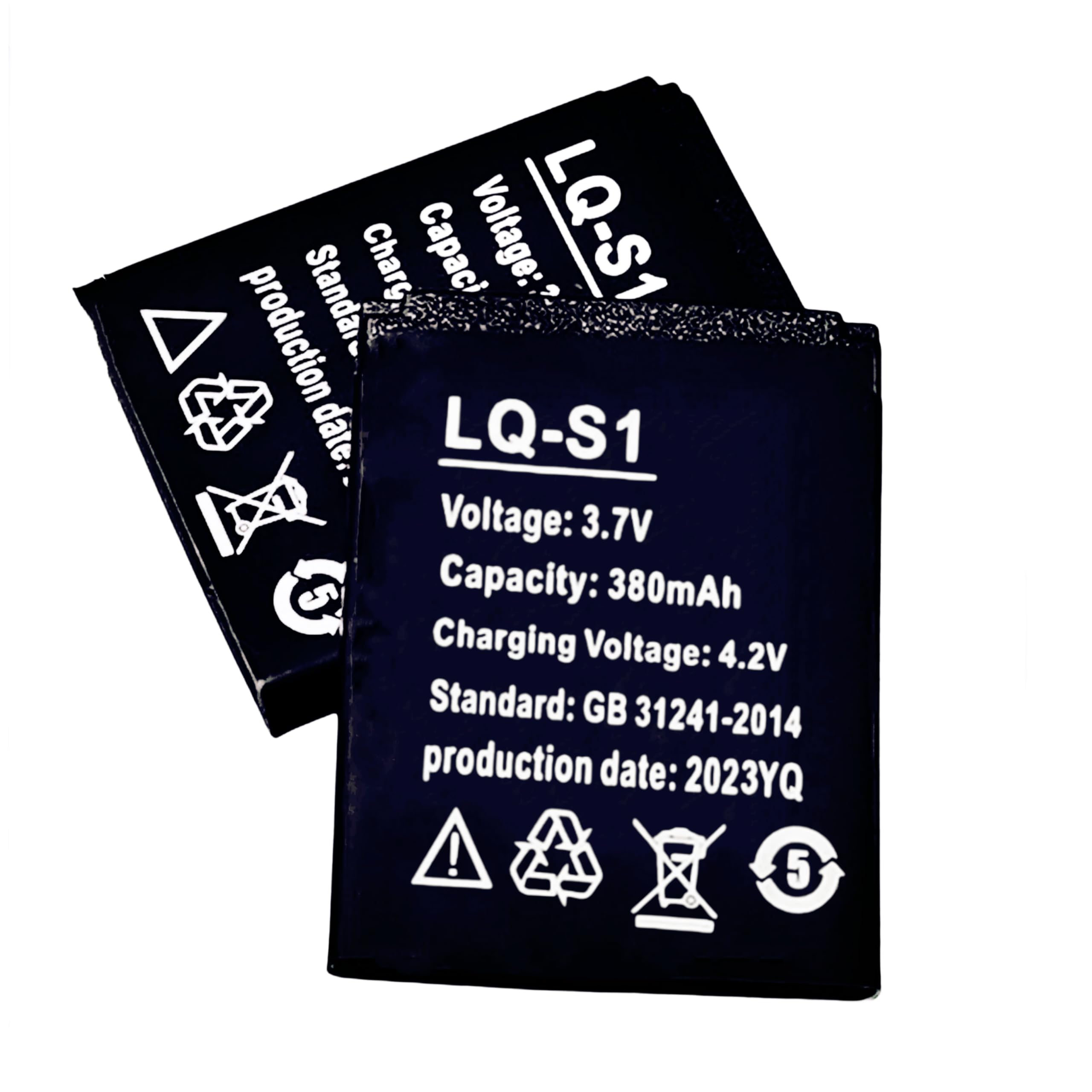 Rechargeable Li Ion Polymer Battery 380Mah 3.7V For Dz09 Smart Watch