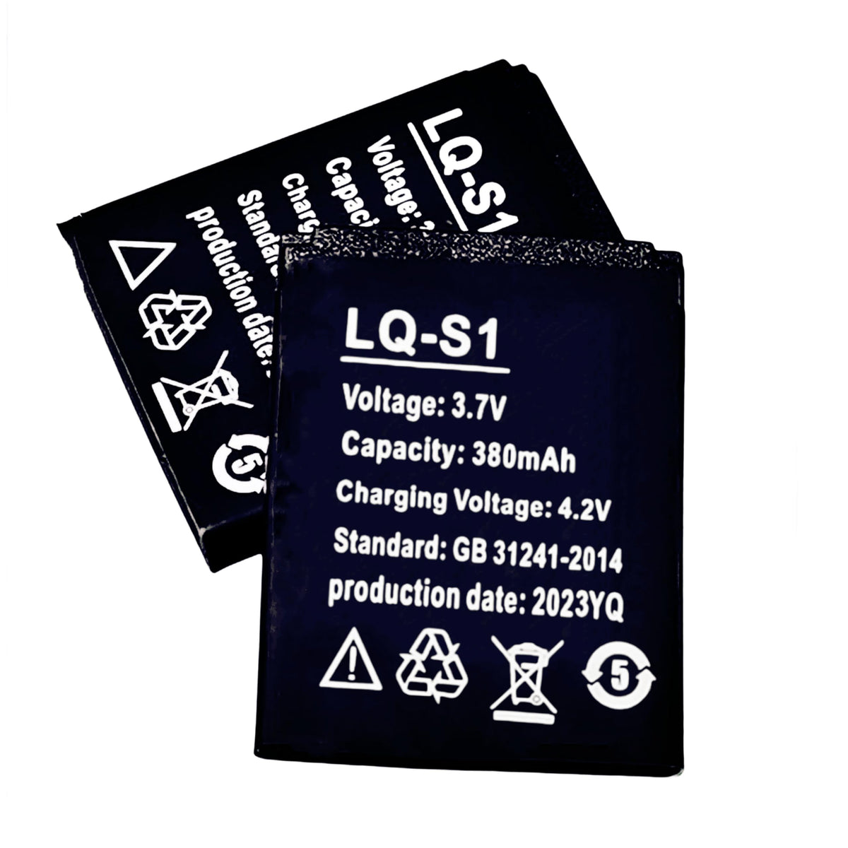 Rechargeable Li Ion Polymer Battery 380Mah 3.7V For Dz09 Smart Watch