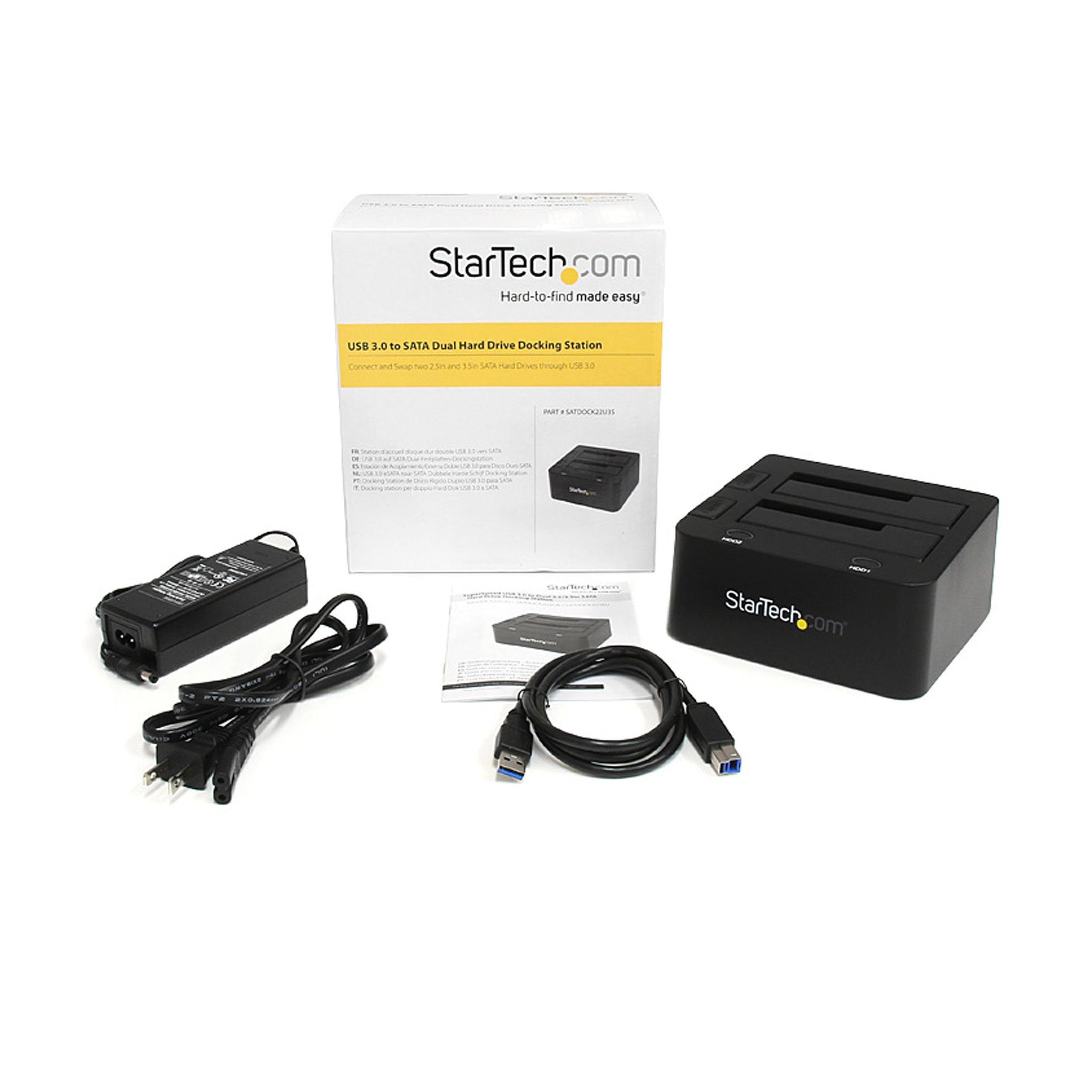 Startech.Com Usb 3.0 To Dual 2.5/3.5In Sata Hard Drive Docking Station