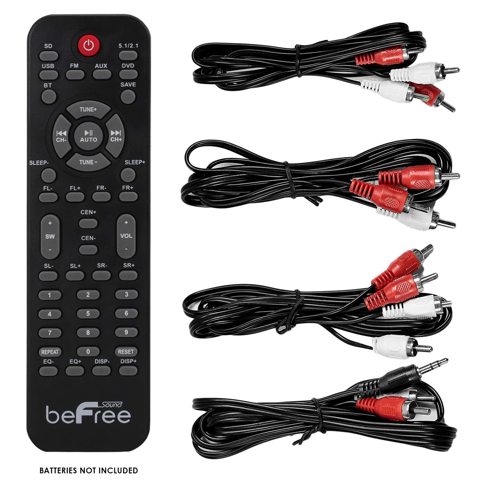 Befree Sound 5.1 Channel Bluetooth Surround Sound Speaker System In Black