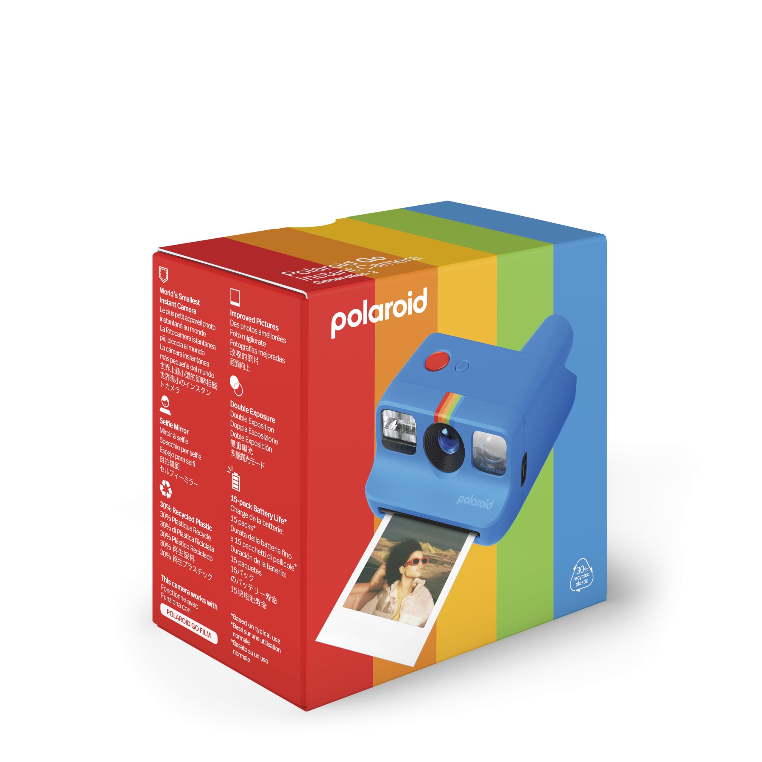 Polaroid Go Generation 2 - Mini Instant Film Camera - Blue (9147) - Only Compatible With Go Film