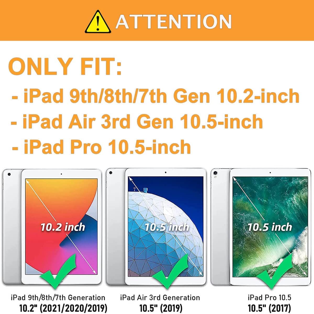 Moxotek Kids Case For Ipad 9Th/8Th/7Th Generation 10.2 Inch 2021/2020/2019, Case For Ipad Air 3Rd Gen/Pro 10.5 Inch, Durable Sho