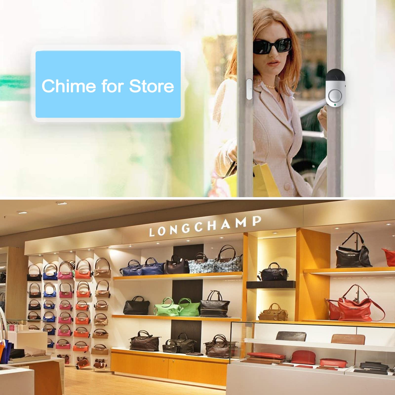 Window Alarm Sensors, Door Alarms For Home Security,120 Db Pool Door Alarm For Kids Safety (8 Pack)