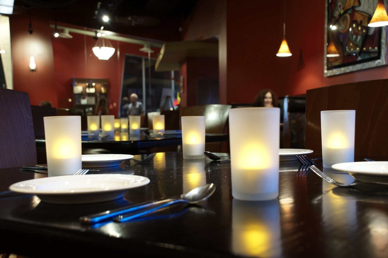 Wonenice Rechargeable Tea Lights Flickering Flameless Candles With Charging Base And Ac Adapter, Romantic For Lantern Party Rest