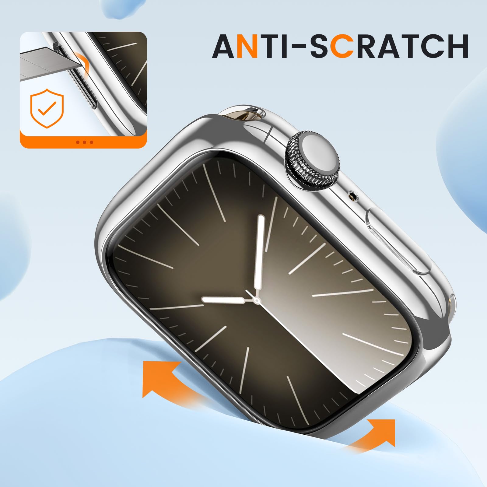 [2 Pack] Goton Bumper Case For Apple Watch Series Se2 Se 6 5 4 40Mm, Ultra Thin Soft Tpu Shockproof Case Cover Bumper Protector