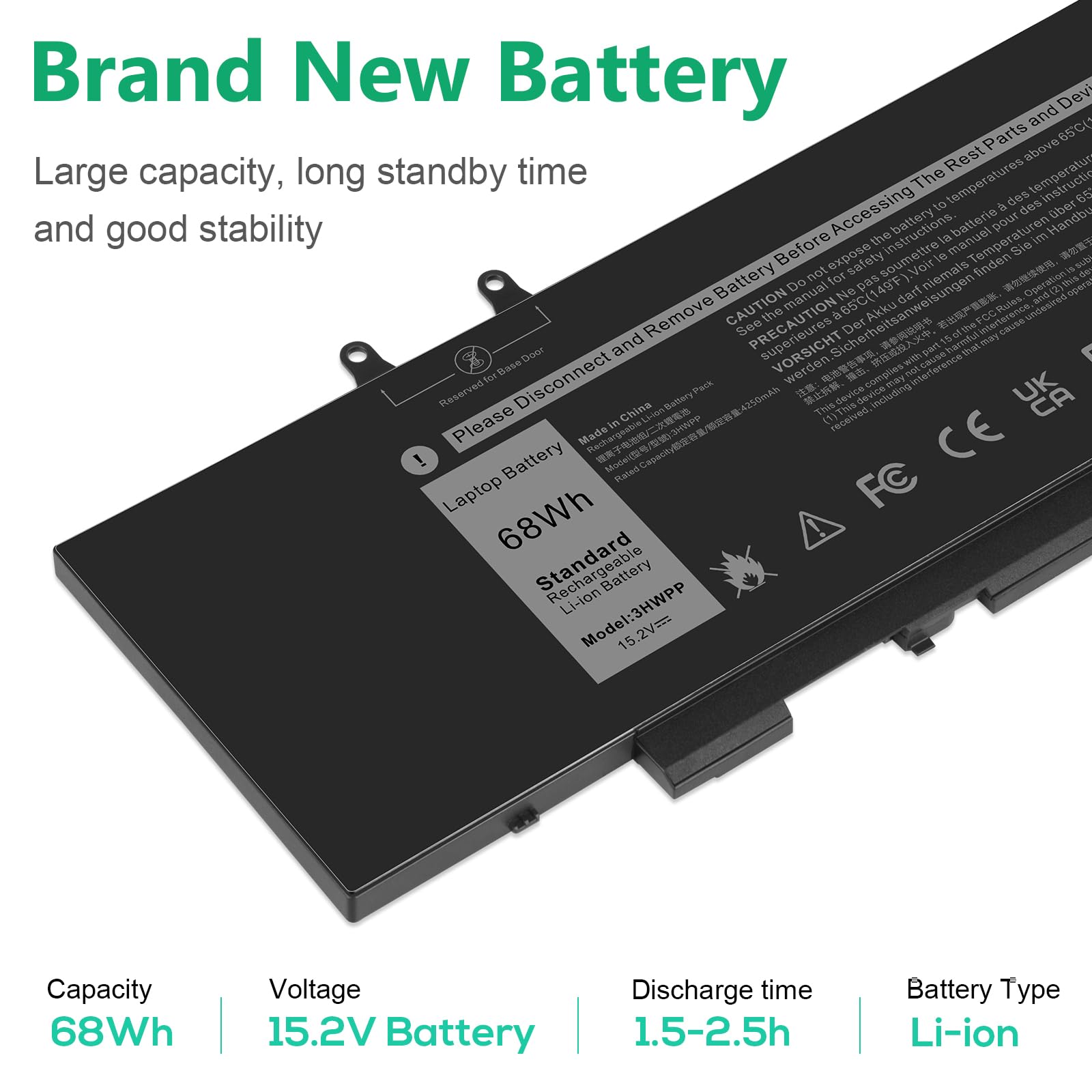 Fancy Buying Rj40G Laptop Battery For Dell Latitude 14 5420 Latitude 15 5520 Precision 15 3560 Series Laptop 01K2Cf 075X16 Wy9Dx