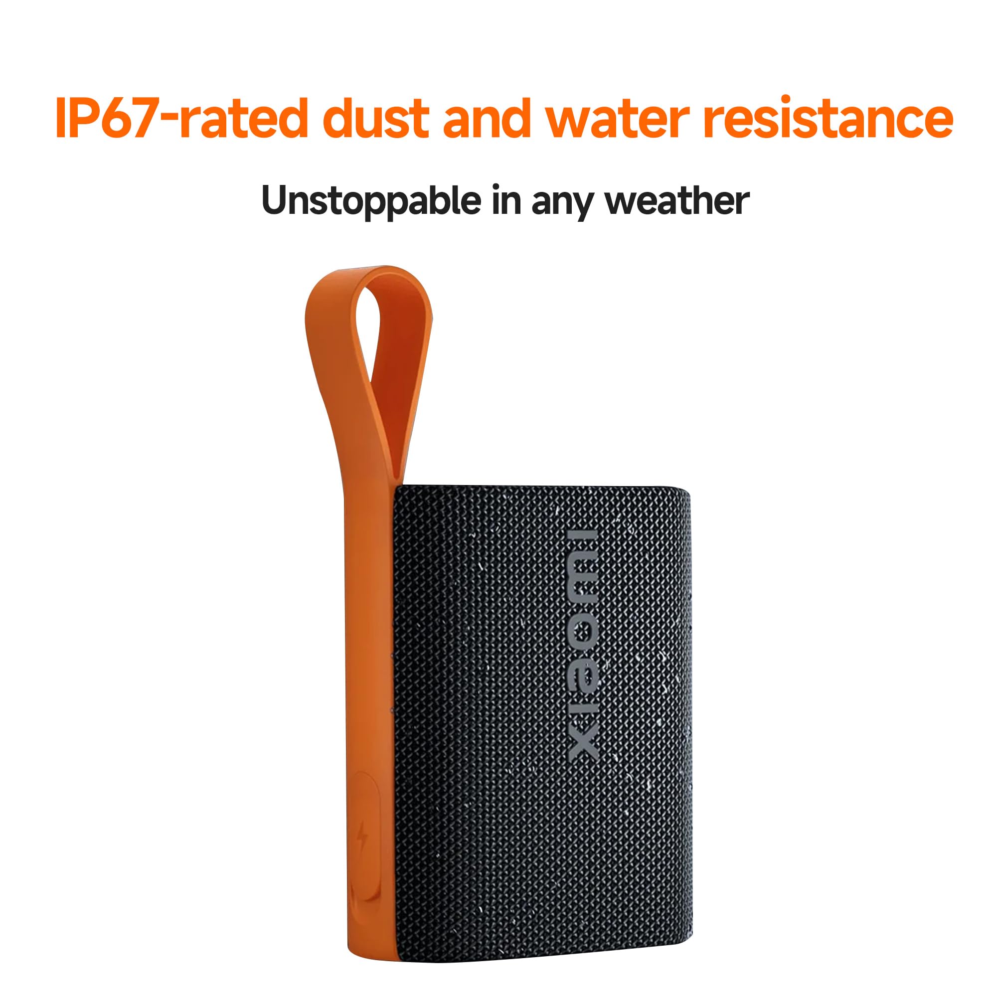 Xiaomi Sound Packet Mi Portable Bluetooth 5.4 Speaker, Ip67 Waterproof Outdoor Bluetooth Speaker With Dynamic Sound, Supports Tws Connection, 10 Hours Playback Time, Black