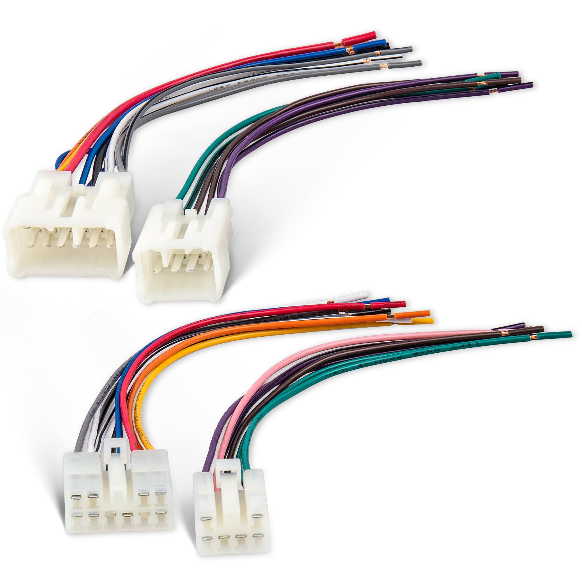 NuIth Radio Wiring Harness Compatible with 2010-2019 Subaru/1992-2019 Toyota Non-JBL System Radio, Male+Female Stereo Wiring Har