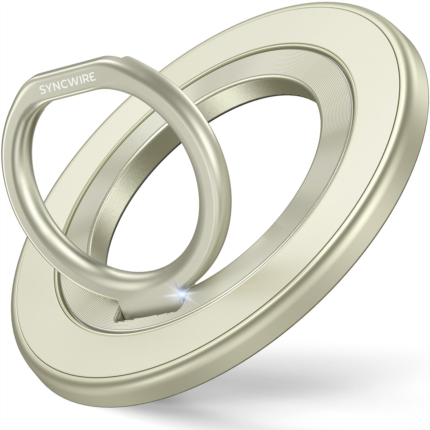 Syncwire Upgraded Magnetic Phone Ring Holder For Magsafe, Magnetic Cell Phone Grip Stand Finger Ring Kickstand With Two Sided Ma