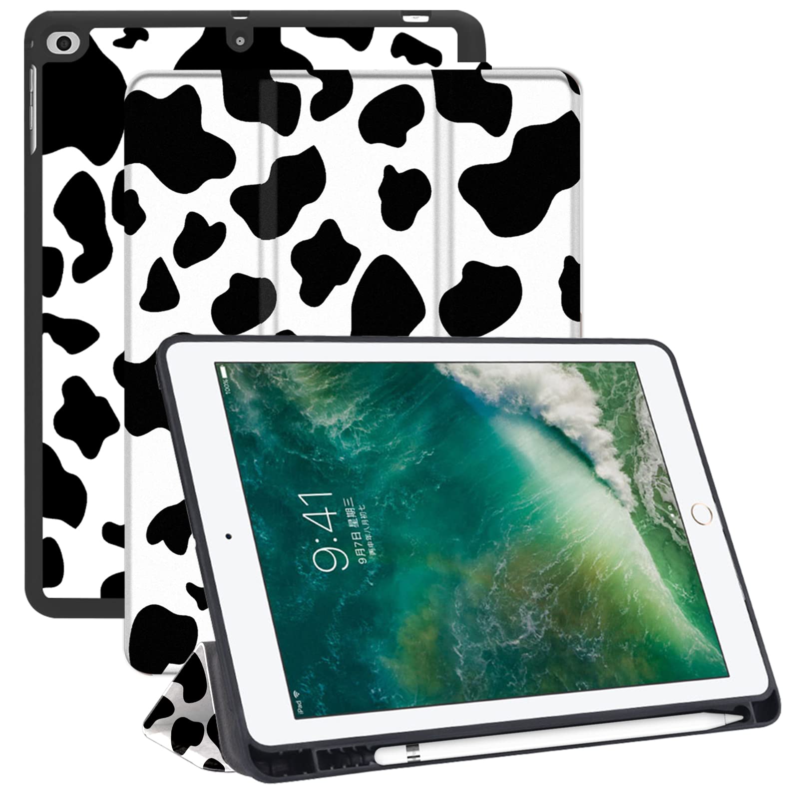 Deokke Compatible With Ipad 6Th/5Th Generation Case(2018/2017) Ipad Air 2/Air 1 Case,Ipad 9.7 Inch Case With Pencil Holder And S