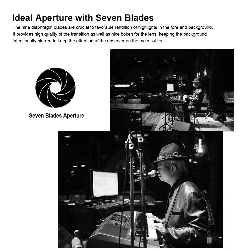 7Artisans 25Mm F1.8 Aps-C Manual Fixed Lens For Fuji Cameras X-A1 X-A10 X-A2,X-A3 X-At X-M1 Xm2 X-T1 X-T10 X-T2 X-T20 X-Pro1 X-P