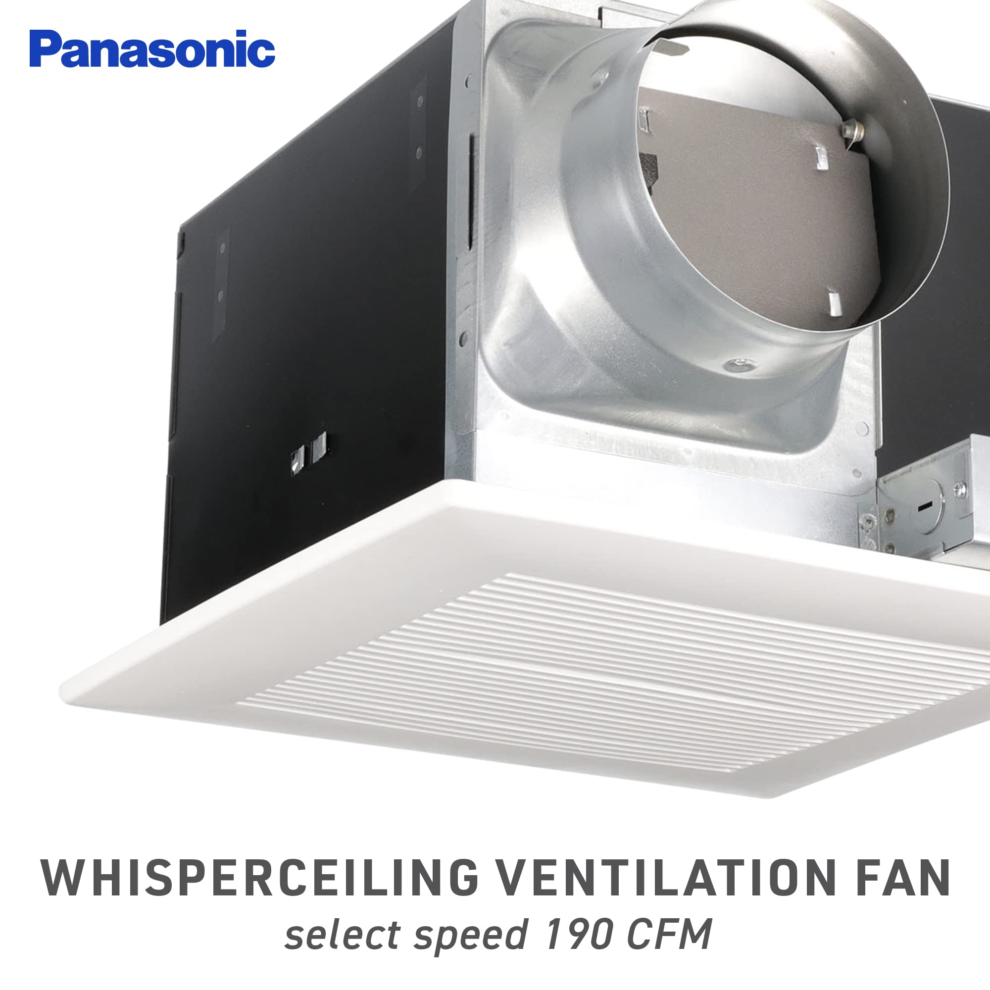 Panasonic Fv 20Vq3 Whisperceiling Spot Ventilation Fan   190 Cfm   Quiet Ceiling Mount Bathroom Fan