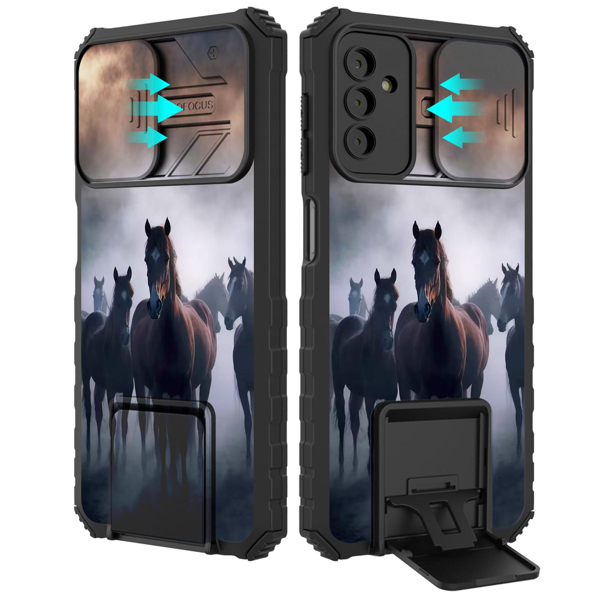 Bvclkjpoi Phone Case For Samsung Galaxy A54 5G 6.4'', With Slide Camera Cover Galaxy A54 5G Case, Slim Shockproof Hard Protectiv