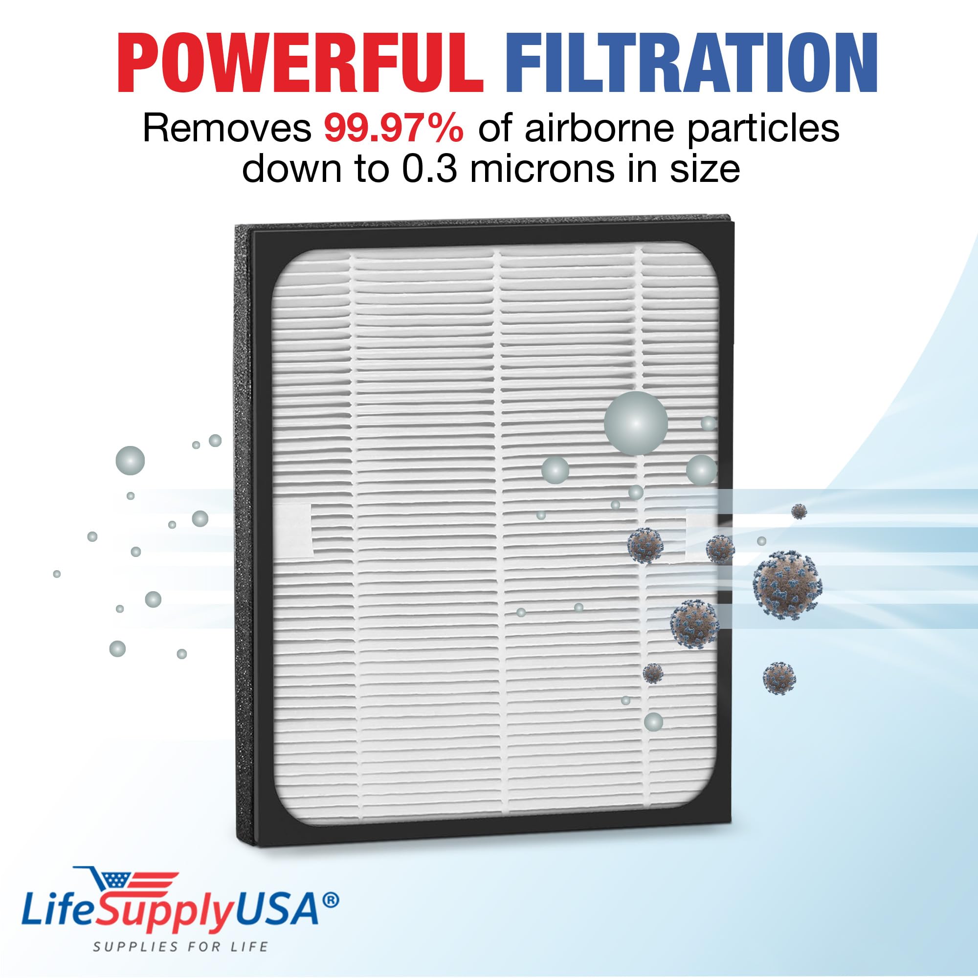 True Hepa Air Cleaner Replacement Filter Fits Heaven Fresh Naturopure Hf 280 / Xj 2800 Air Cleaner