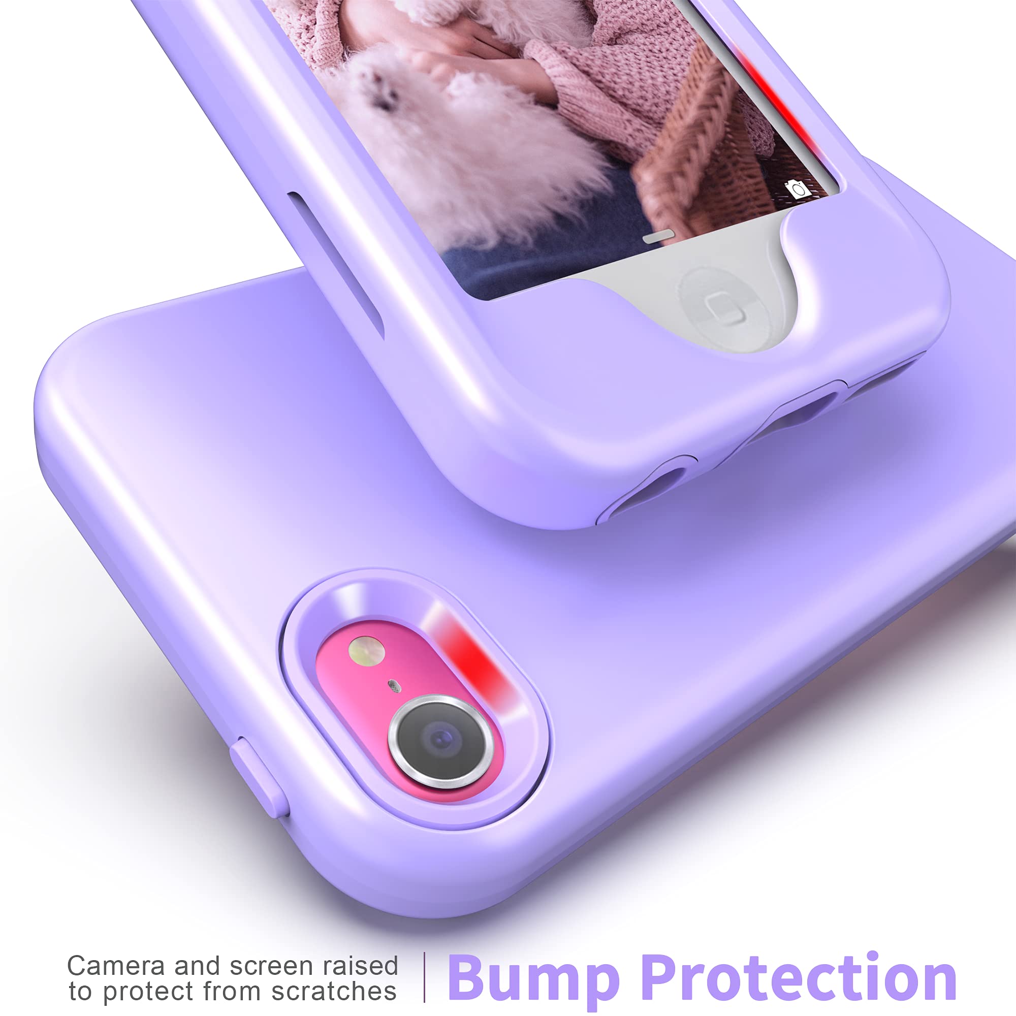 Yamink For Ipod Touch 7 Case With Screen Protector,Lightweight Full Body Heavy Duty Protection Soft Tpu Hard Pc Bumper Protectiv