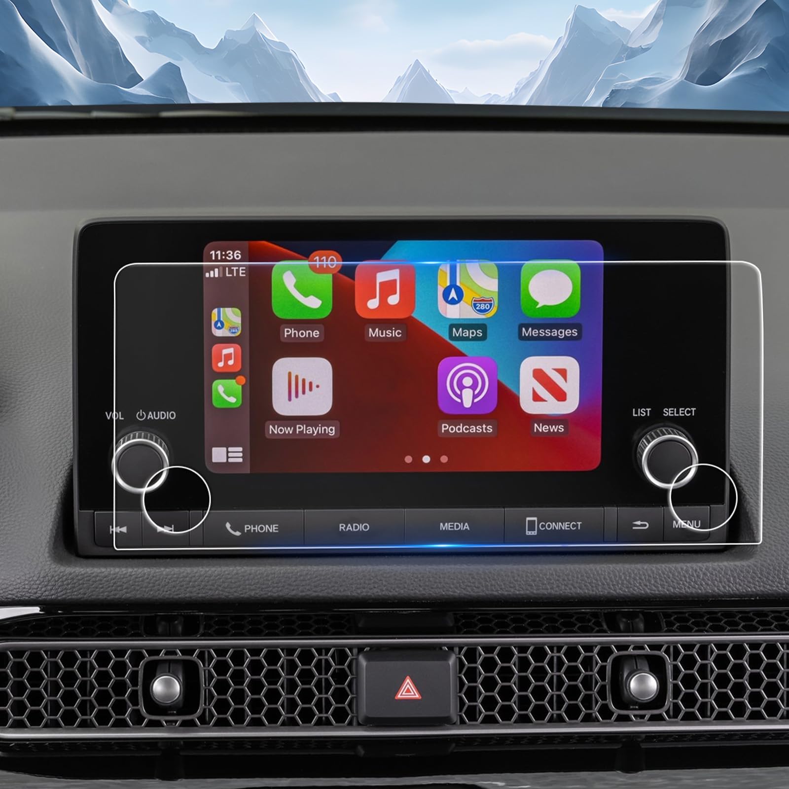 Yee Pin For 2024 2025 Honda Crv Screen Protector 2023 Crv Screen Protector For Honda Crv 2024 Accessories Compatible With 2023 2024 2025 Honda Cr V/Hr V/Civic (Sport/Lx/Ex/Ex L) 7'' Touch Screen 2Pack