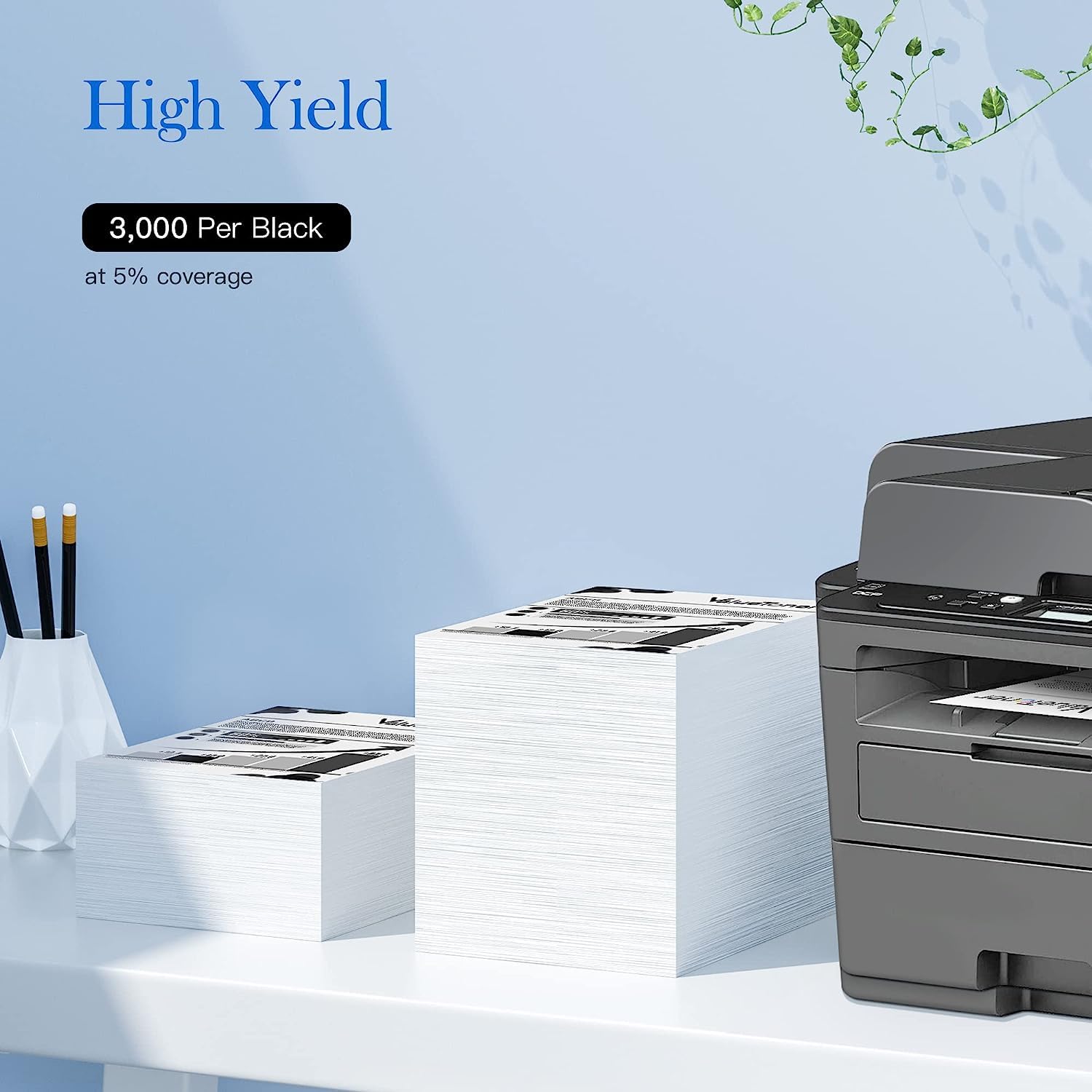 Valuetoner Tn760 Toner For Brother Printer Compatible For Brother Toner Tn 730/Tn 760 Use With Brother Hl L2350Dw Hl L2395Dw Hl