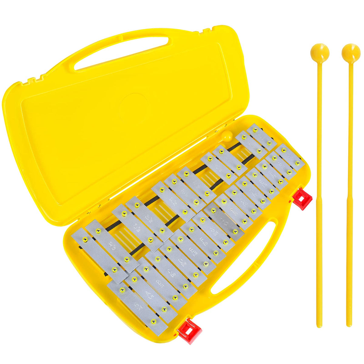 Eastrock Professional Glockenspiel, 27 Notes Xylophone For Kids With Case Two Mallets, Music Teaching, Gifts, Perfectly Tuned In