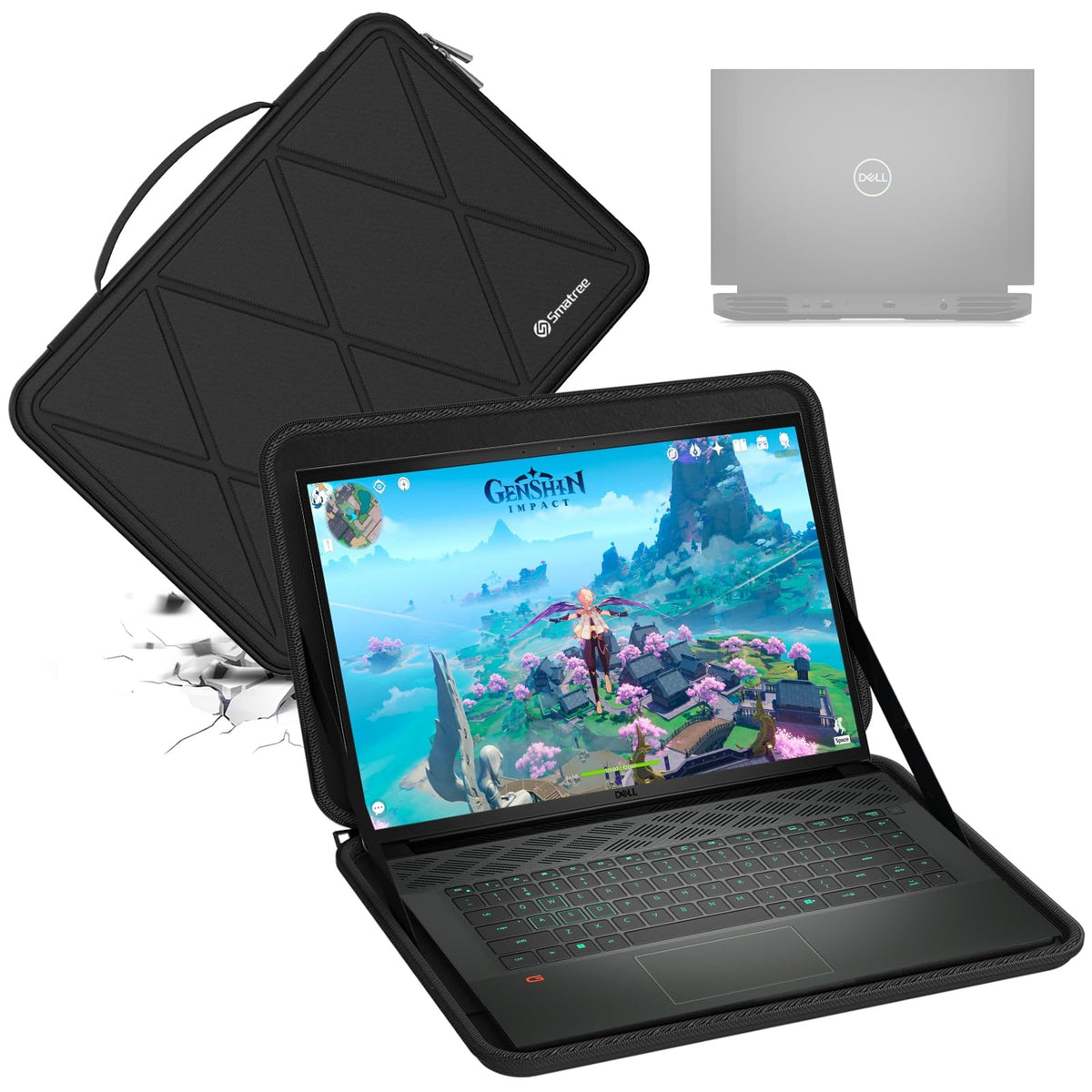 Smatree Hard EVA Protective Sleeve Case Compatible for 16 inch DELL G16 7630/7620 Gaming Laptop Slim and Anti-Shock Case Notebook Bag (X8311)