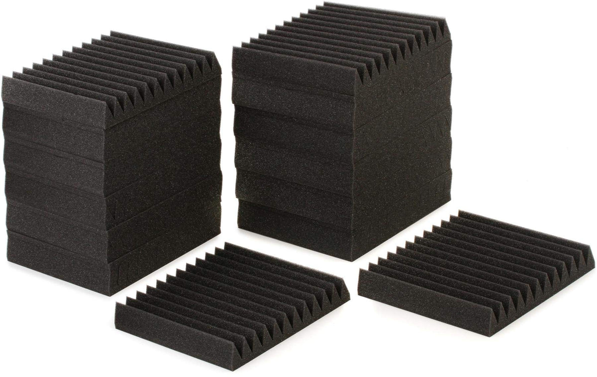 Auralex 2 Inches Studiofoam Wedgies 1 X1 Footacoustic Panel 24 Pack   Charcoal