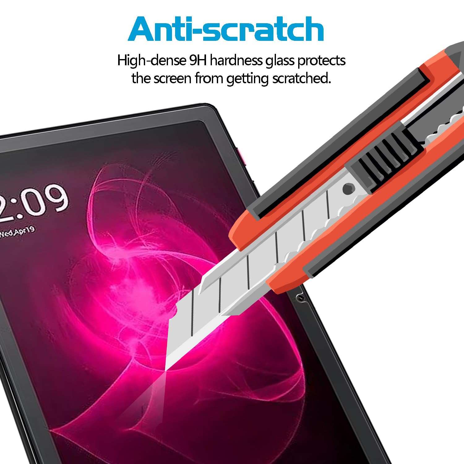 Xunylyee [2 Pack Tempered Glass Screen Protector Compatible With T Mobile Revvl Tab 5G (10.36 Inch) Anti Scratch Easy Installati