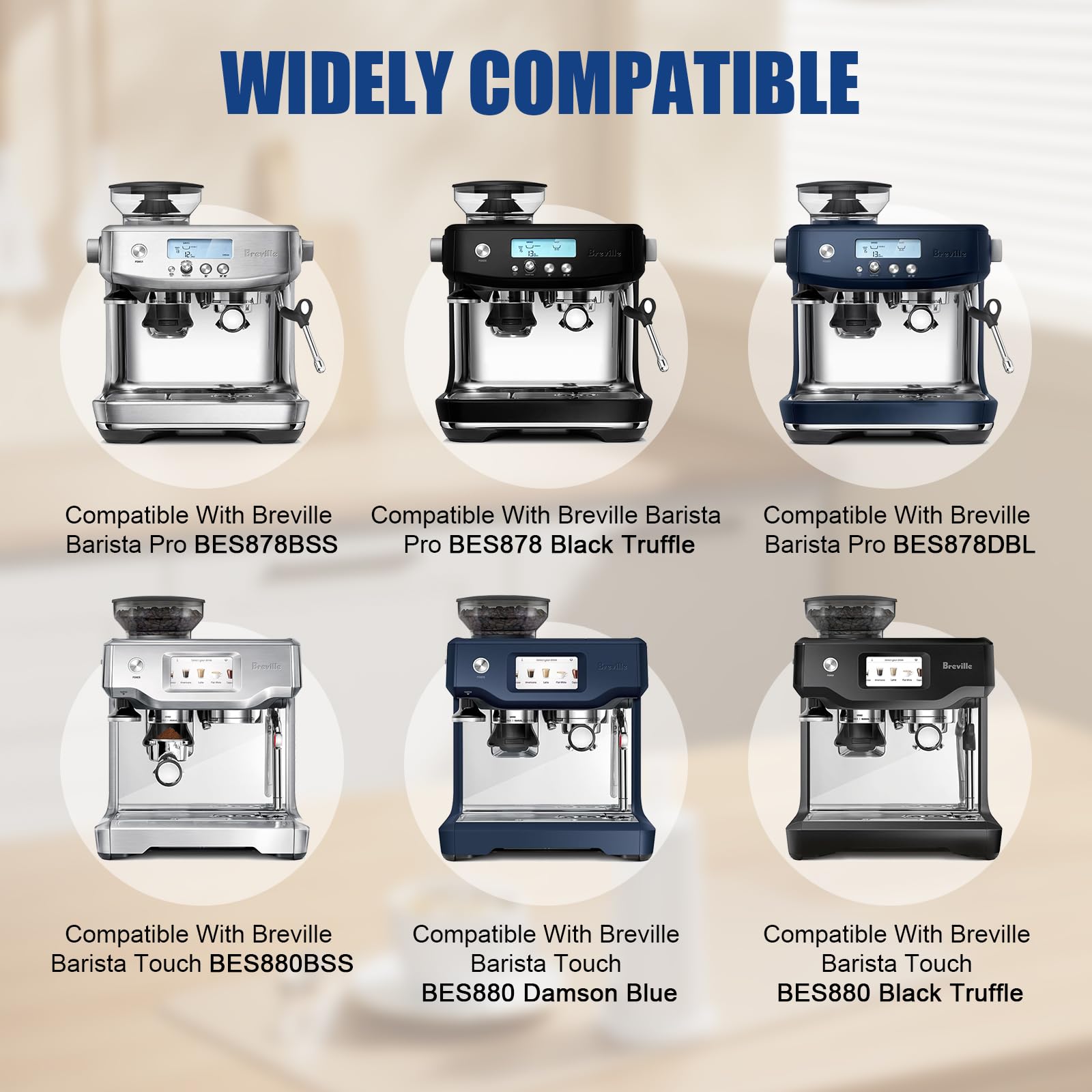 Replacement Water Filter, With Barista Touch Espresso Machine Bes880, Barista Pro Bes878, Oracle Touch Bes990, Oracle Bes980, Du