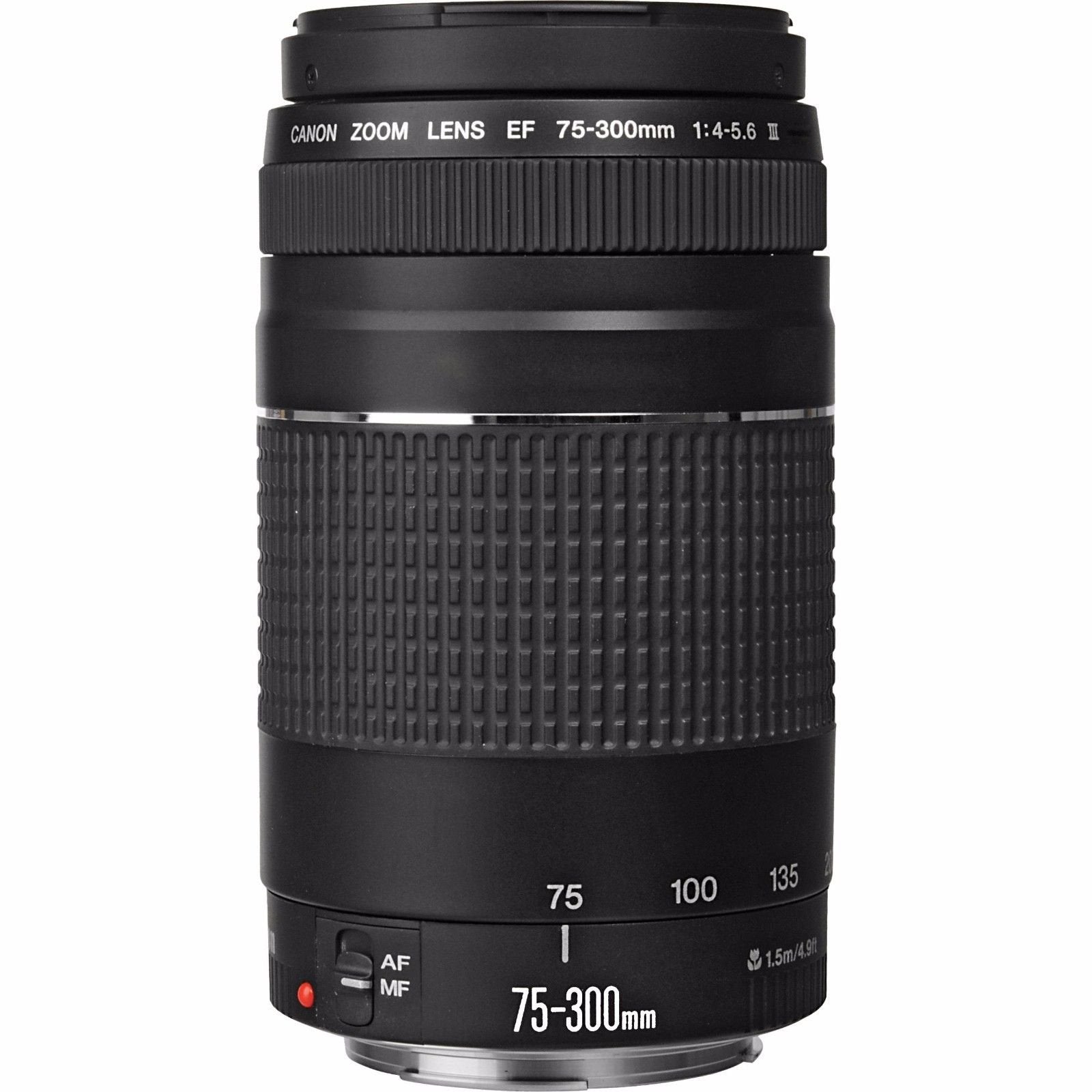 Canon EF 75 300mm f/4 5.6 III Telephoto Zoom Lens Black