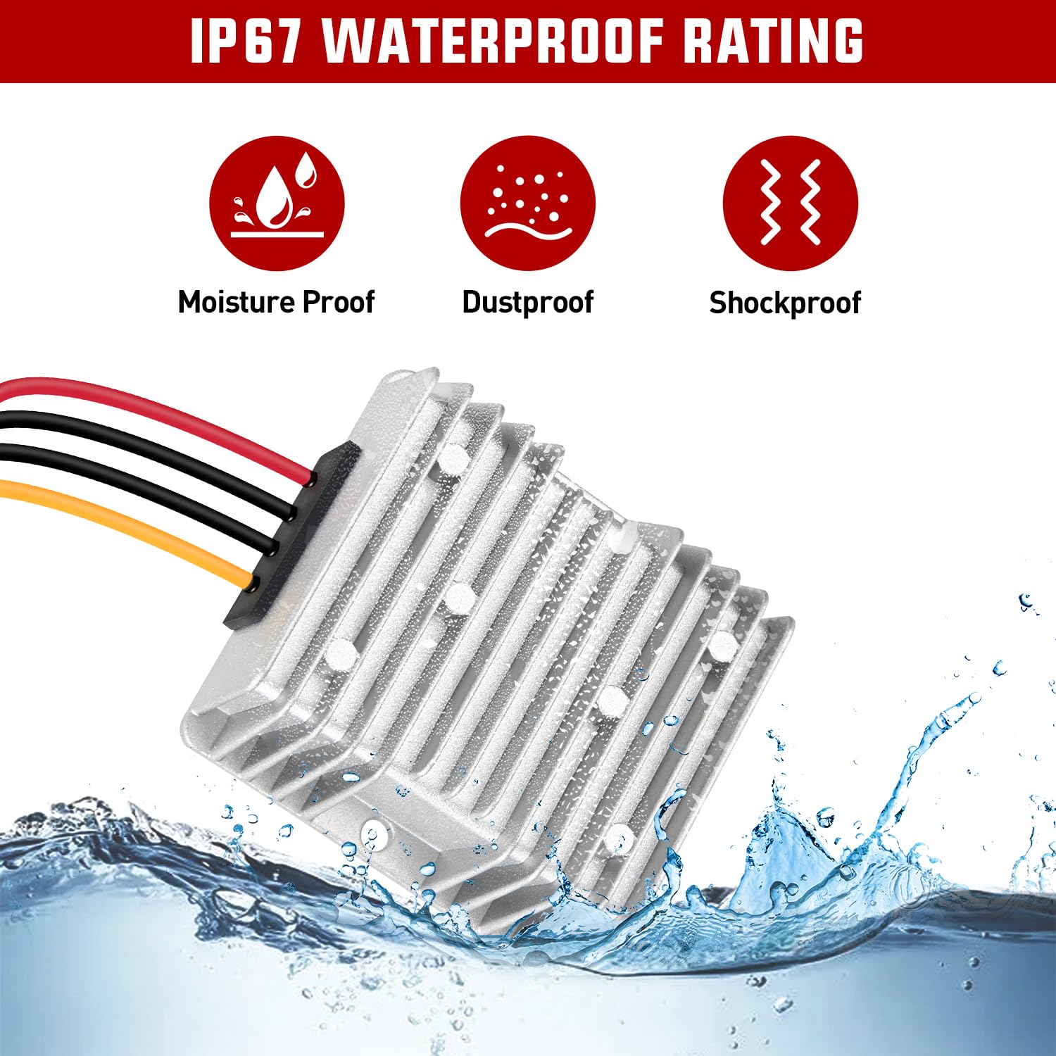 Nilight 24V To 12V Voltage Converter 240W 20A Voltage Regulator Step Down To 12Vdc Waterproof Dc To Dc Converter Reducer Power S