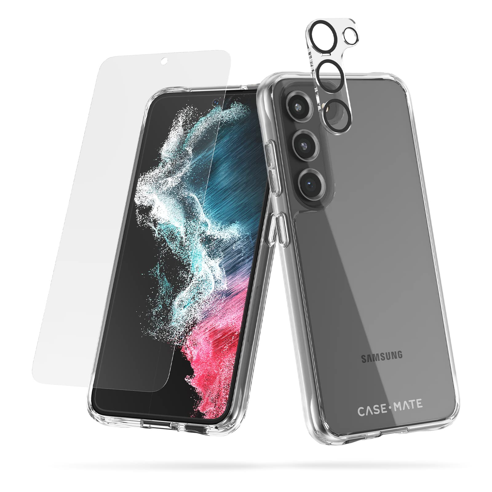 Case-Mate Samsung Galaxy S23 Plus Case [3in1] w/FlexiShield Screen Protector & Camera Lens Protector [6.6] [12ft Drop Protection