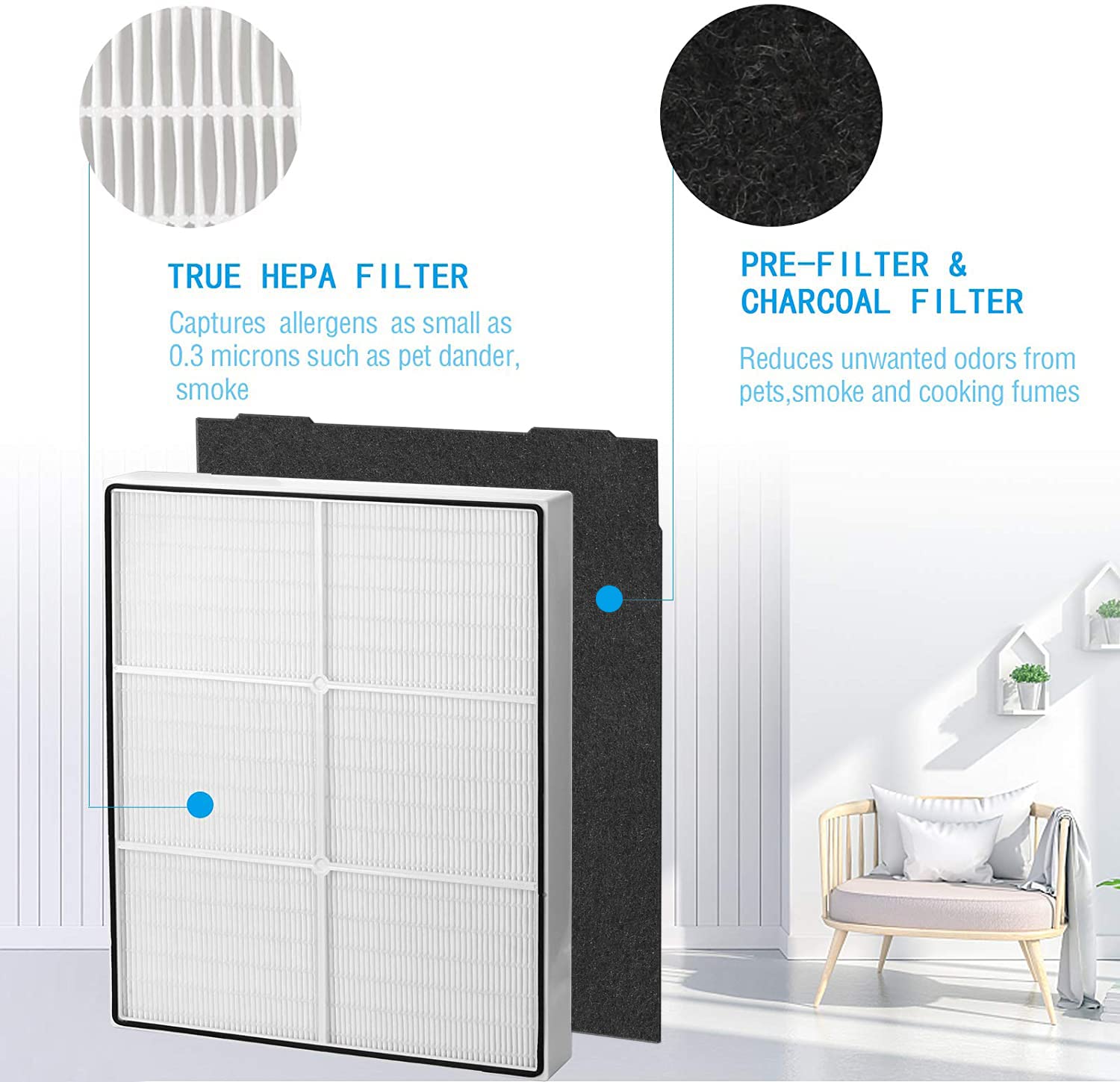 Uouolonun 510 & 450 Replacement Filter   Compatible With Whirlpool Whispure 8171434K 1183054K 1183054 Ap300 Ap350 Ap450 Ap510 Ai