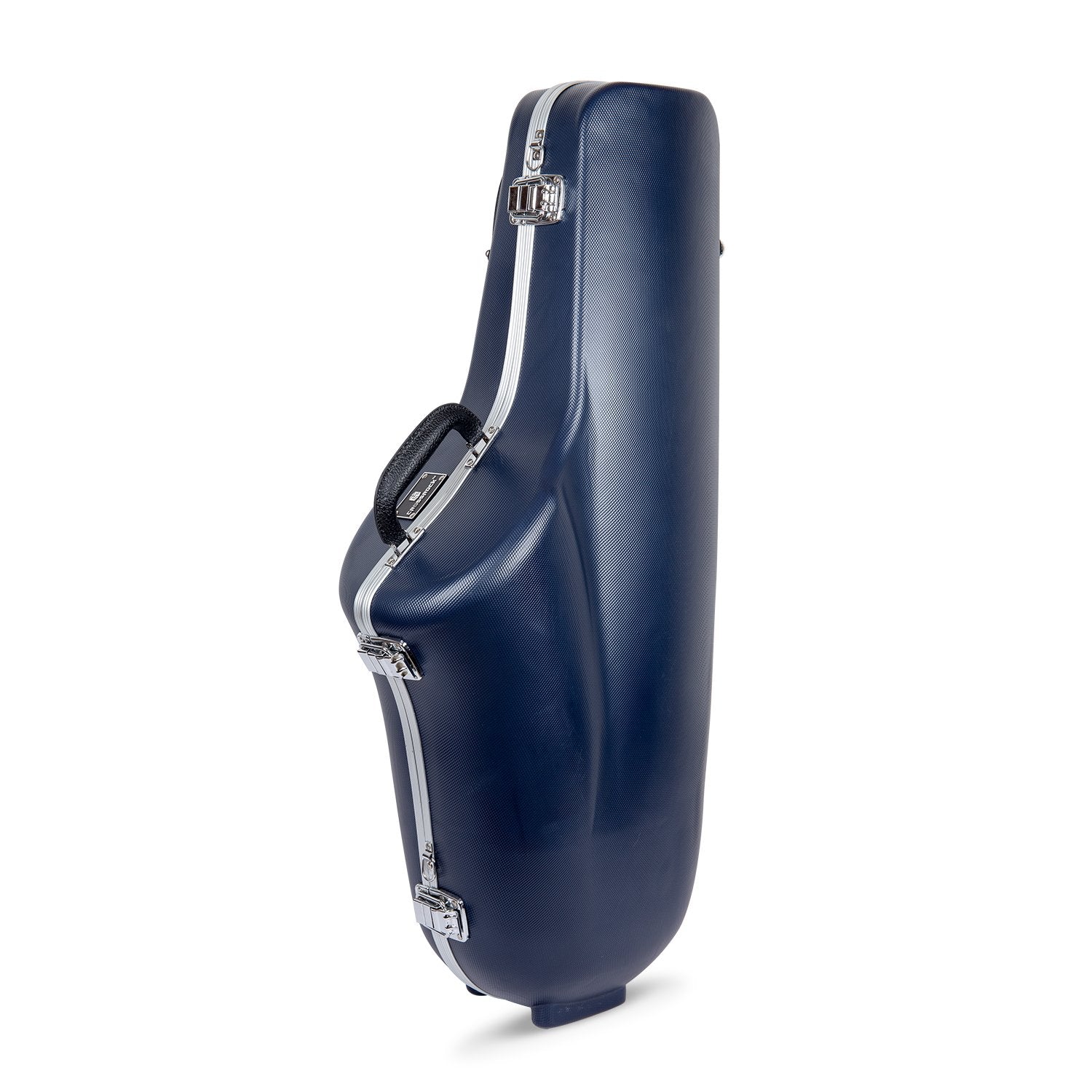 Crossrock Tenor Saxophone Case - Contoured Blue Diamond, Deep Blue Velvet, Security Lock, Detachable Strap - Model CRA862TSBL