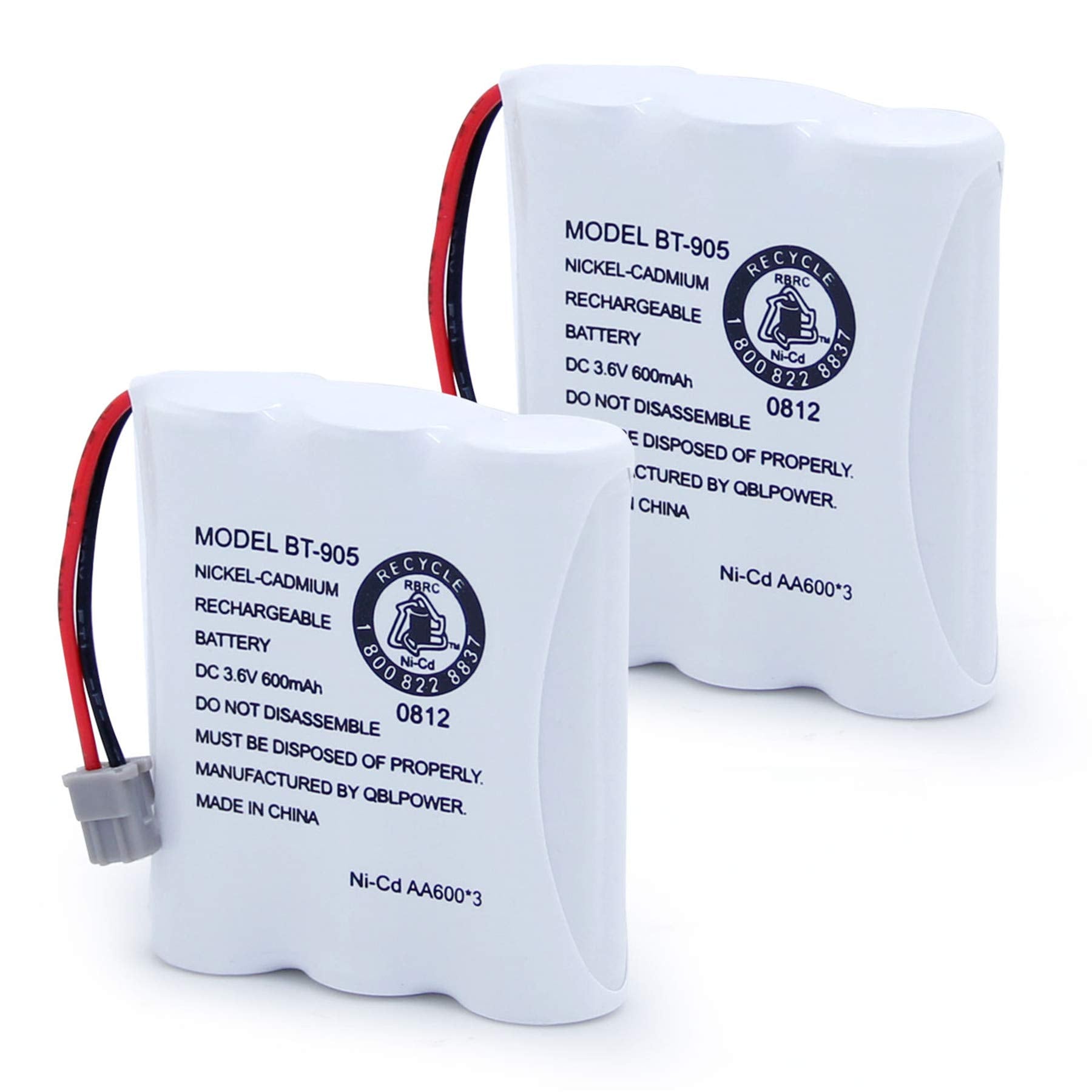 Qblpower Bt905 Bt 800 Cordless Phone Rechargeable Battery Compatible With Uniden Bt 905 Bt800 Bt 1006 Bbty0663001 Bp 800 Bp 905