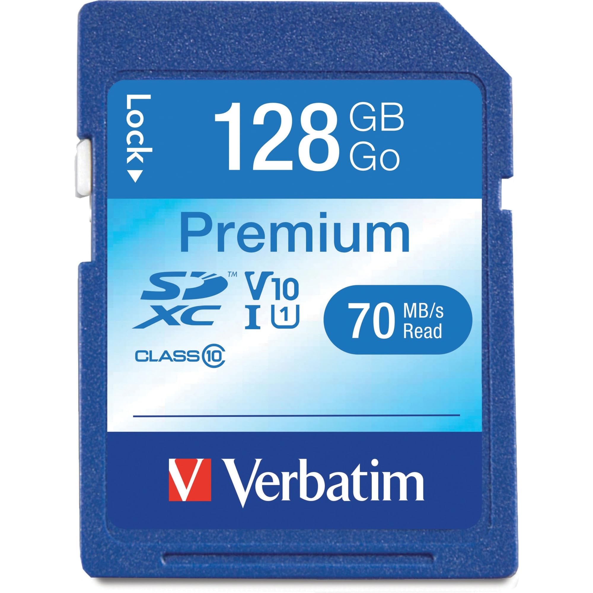 Verbatim 128Gb Premium Sdxc Memory Card, Uhs I V10 U1 Class 10