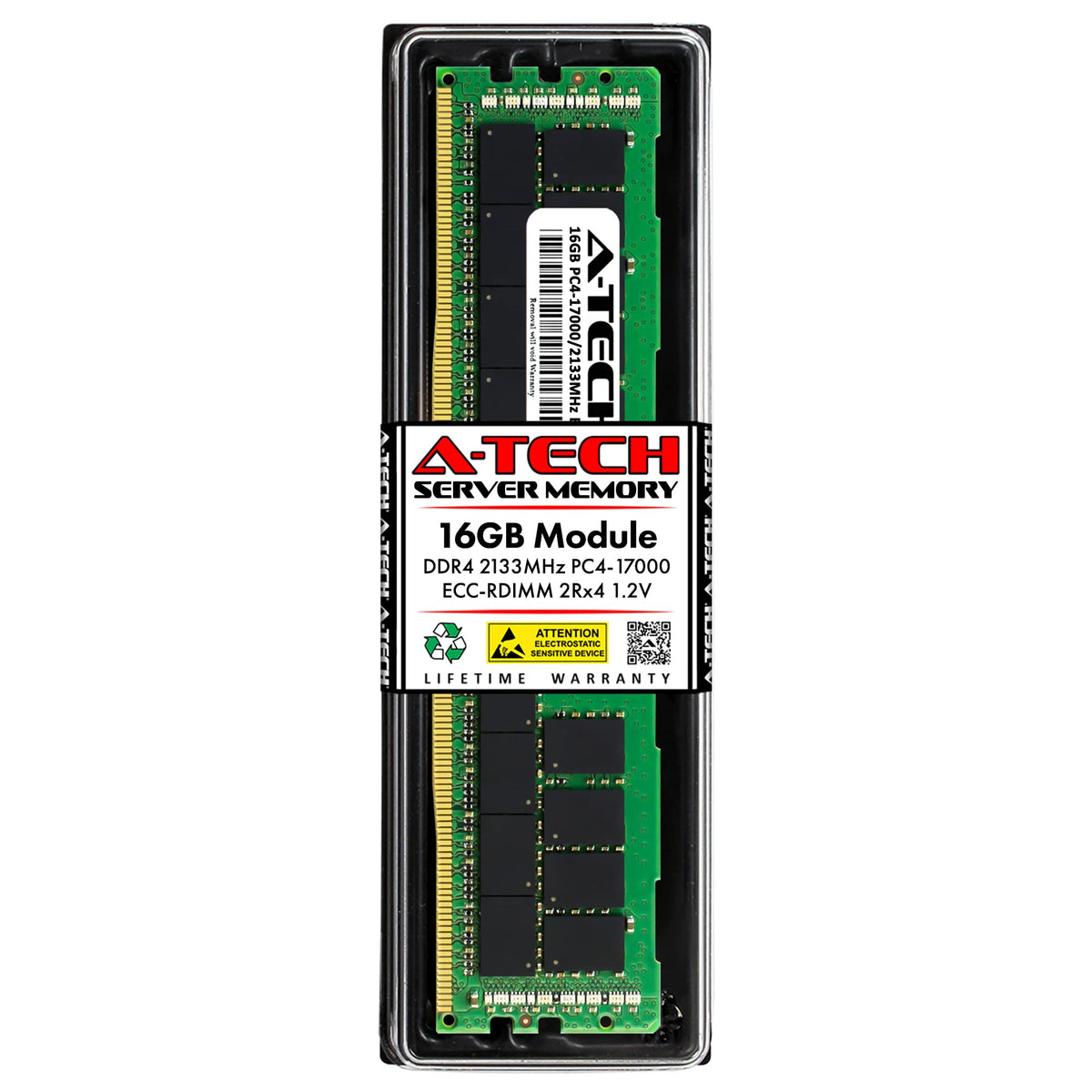 A Tech 16Gb Ddr4 2133Mhz Pc4 17000 Ecc Rdimm 2Rx4 1.2V Dual Rank Ecc Registered Dimm 288 Pin Server & Workstation Ram Memory Upg