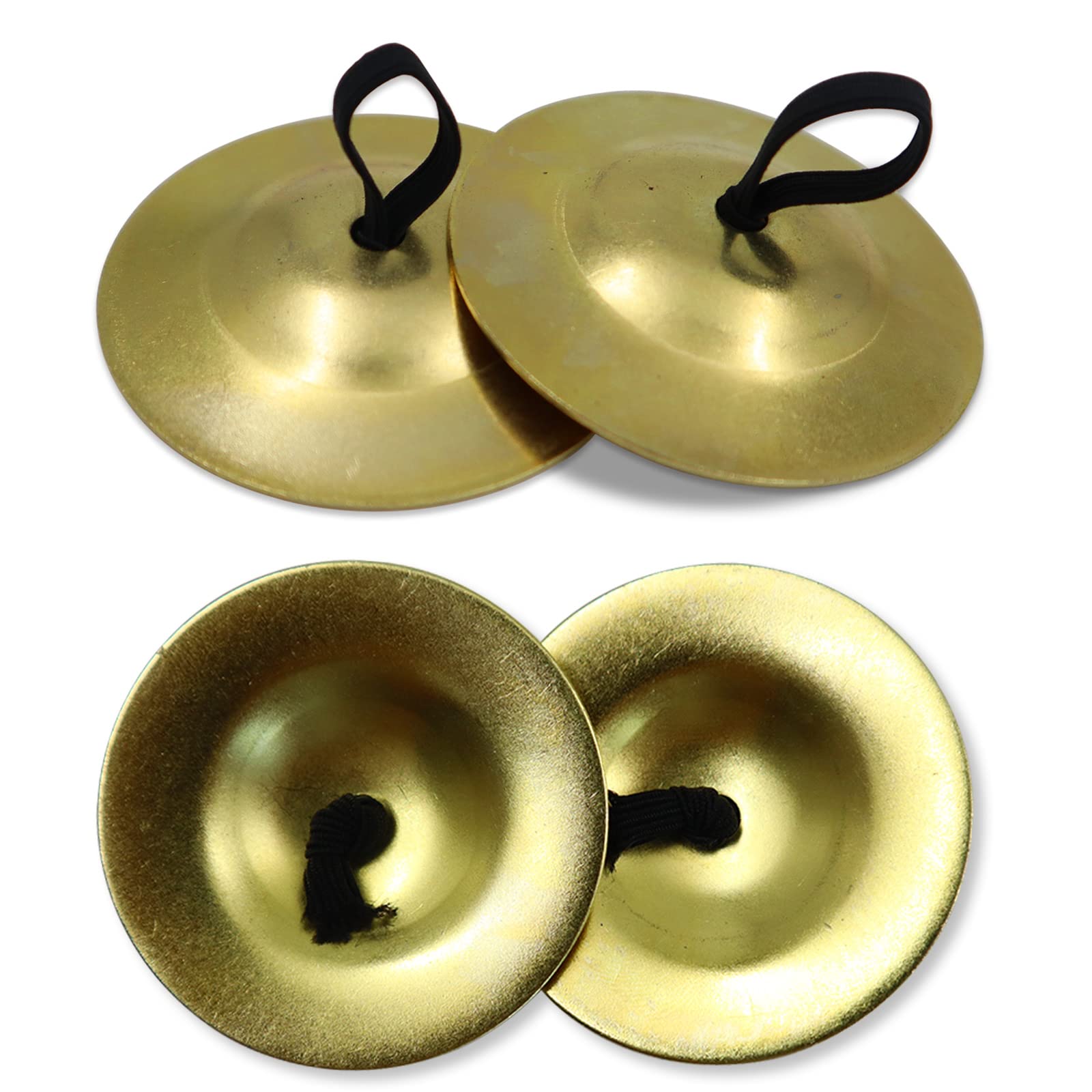 4Pcs Finger Cymbals 5.3Cm/2.1In, Finger Zills For Belly Dance, Brass Hand Cymbals, Belly Dancing Cymbals, Dance Finger Musical I