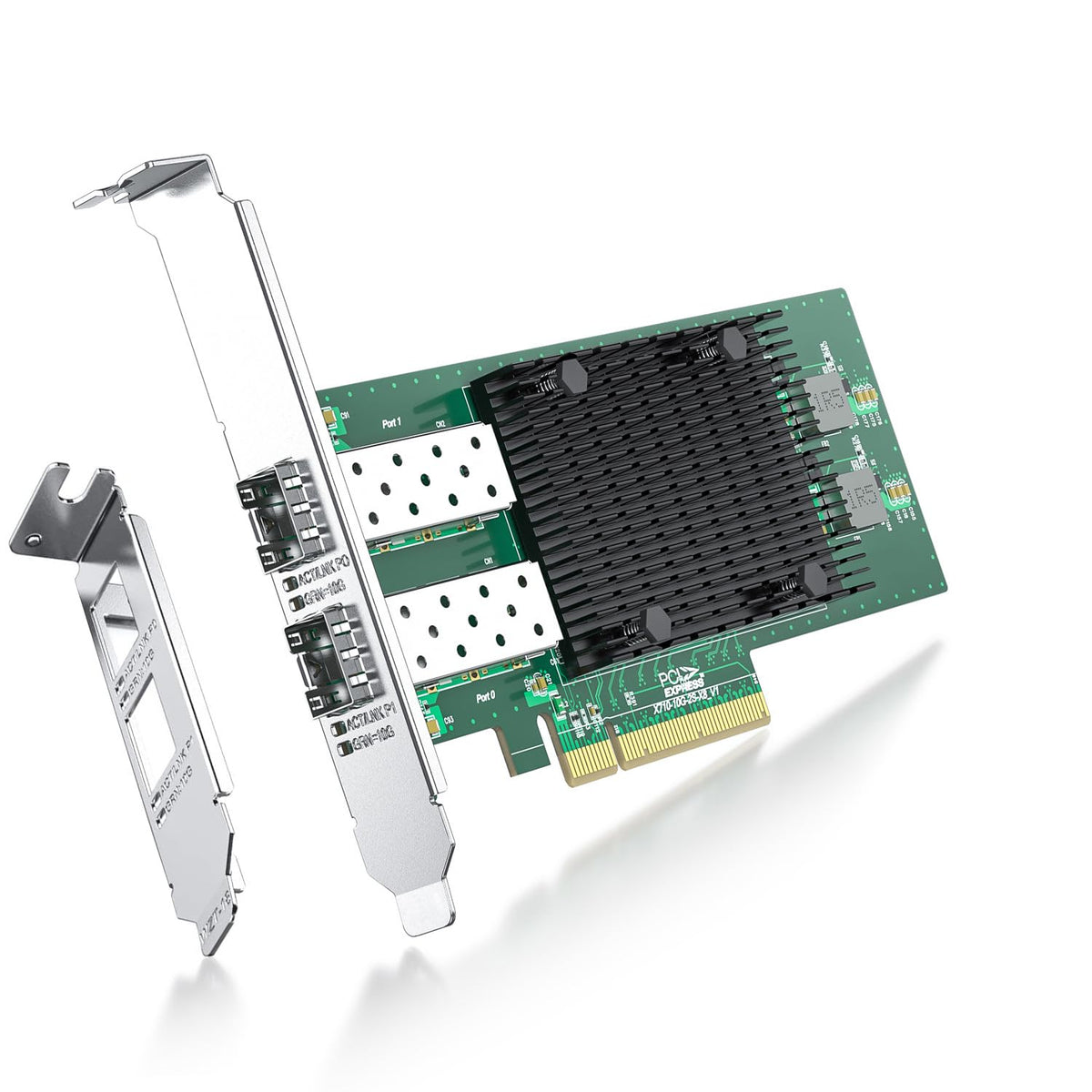 10Gb Sfp+ Pcie Nic Network Adapter Card Compare To Intel X710 Da2, Dual Sfp+ Port, With Intel X710 Bm2 Controller, Pci Express 3