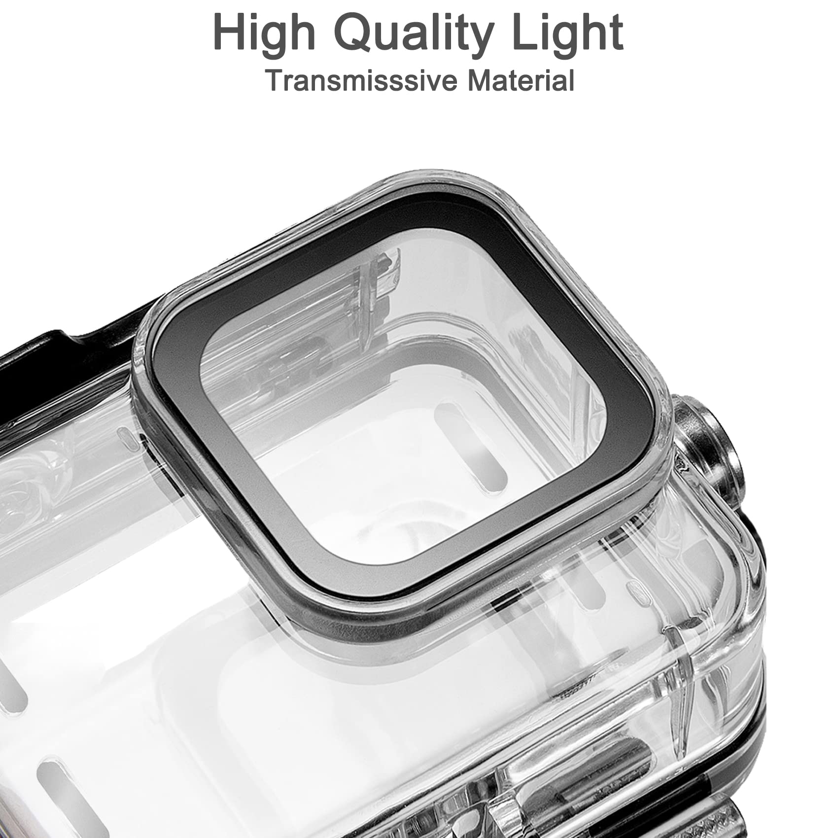 OKFUN Waterproof Housing Case for GoPro Hero 12/11/10/9 Black - Clear Protective Underwater Dive Shell for Action Camera Accessories