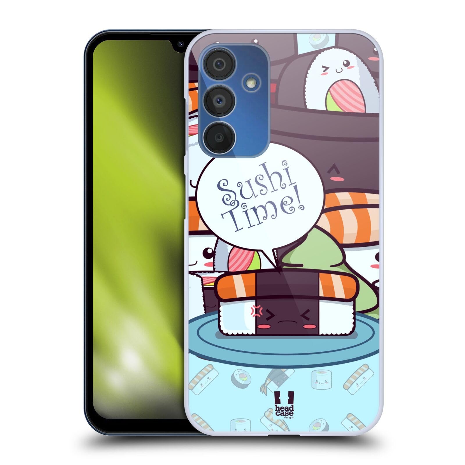Head Case Designs Salmon Nori Sushi Time Hard Back Case Compatible with Samsung Galaxy A15