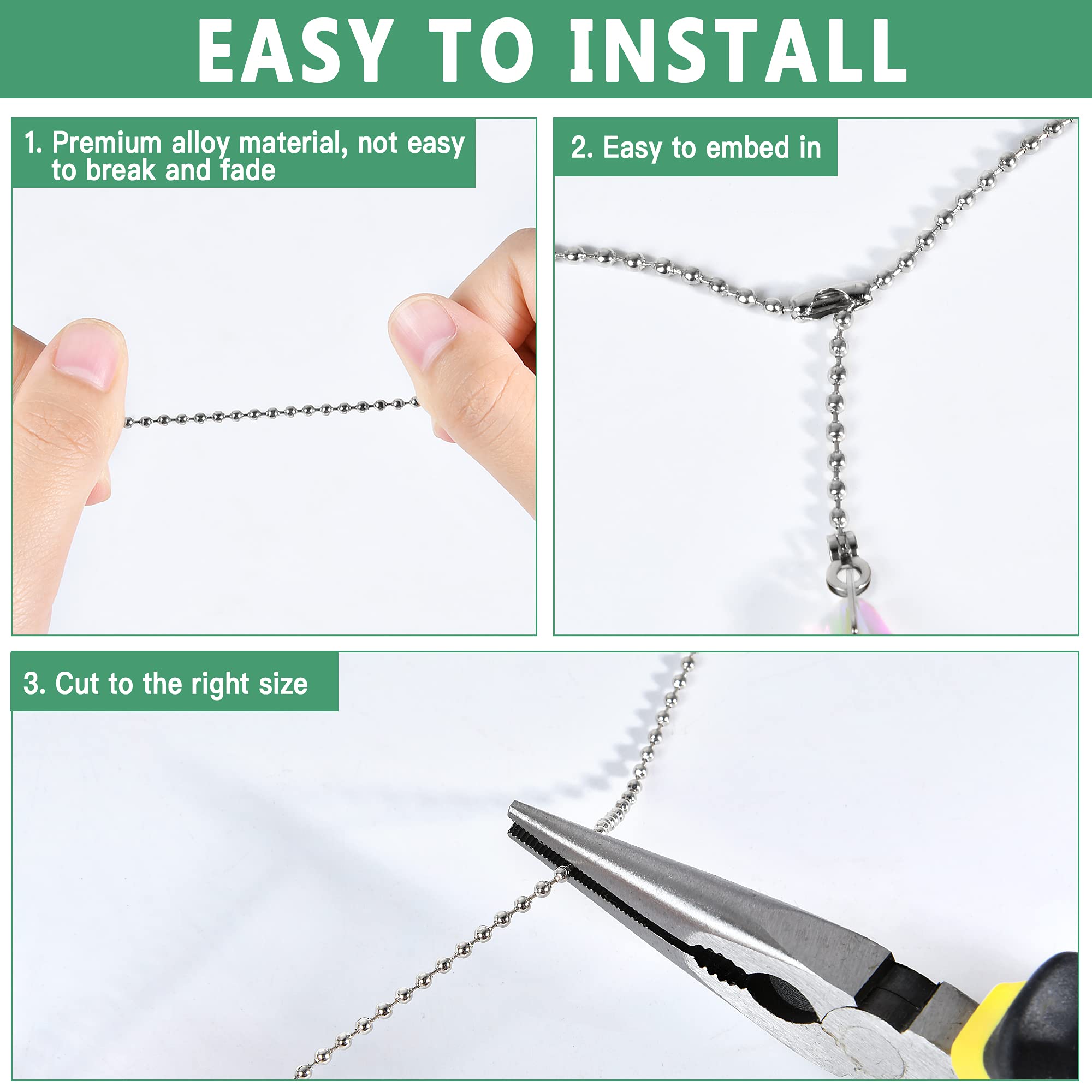 Worldity 5 Pieces Crystal Ceiling Fan Pull Chain, Rainbow Maker Fan Pulls Decorative, Pull Chain Extension With Connector For Li