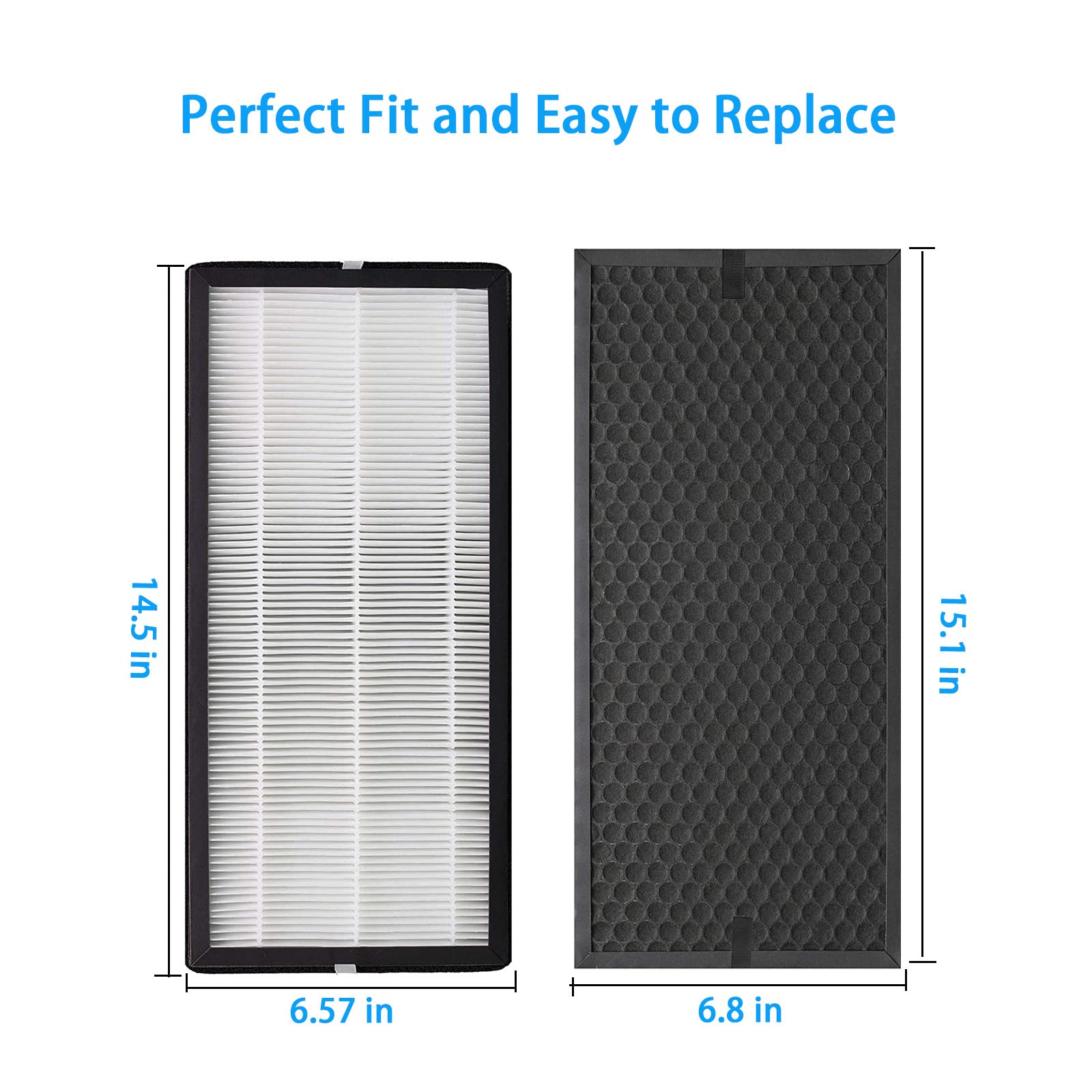 Pu4020 Replacement Filter Kit Compatible With Rowenta Intense Pure 4010 Pu4015 Pu4020 Pu4025 Air Purifier, Part Number Xd6074U0