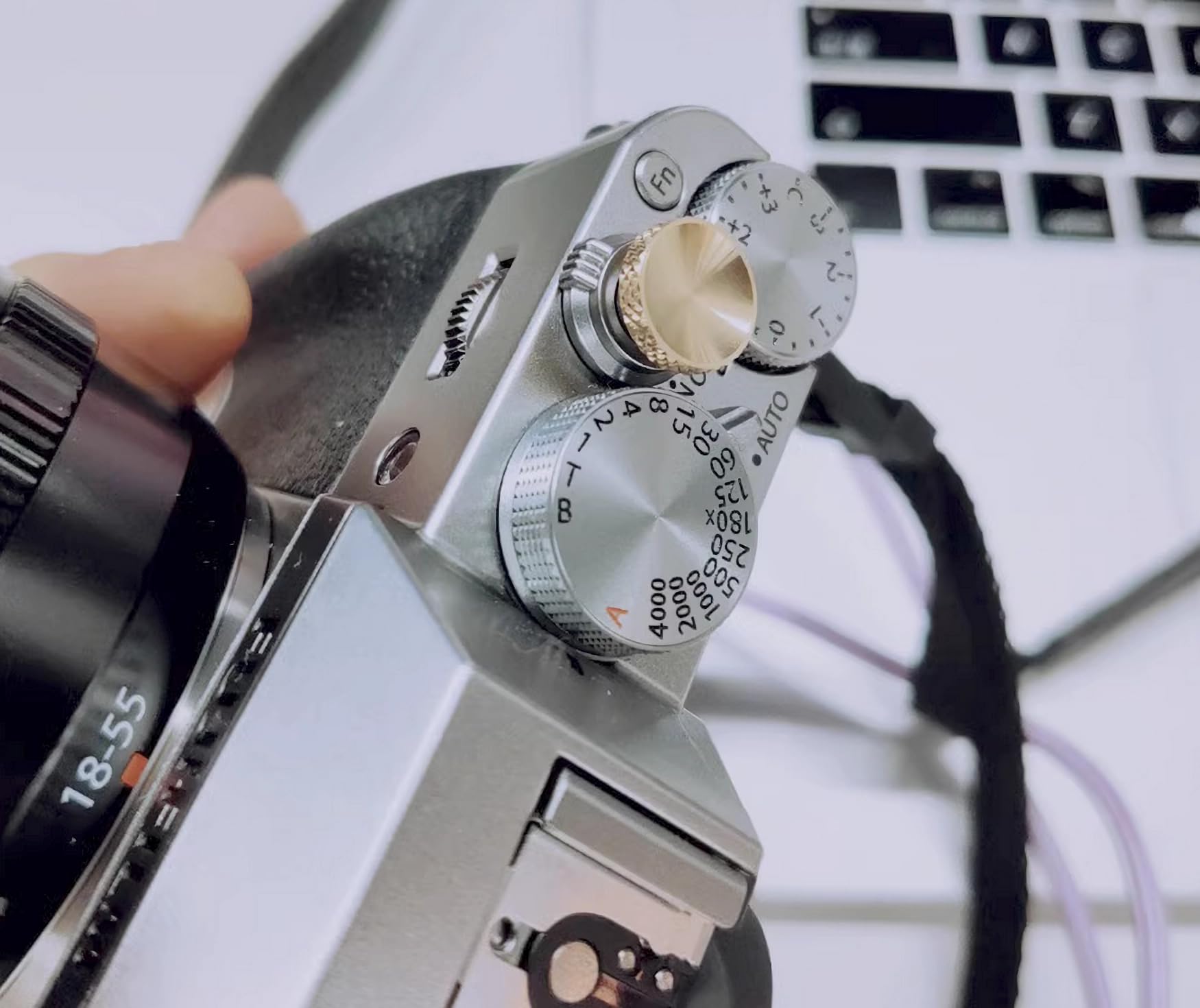 Yewoop Lf B Metal Brass Knurled Concave Shutter Release Button Compatible With Fujifilm, Hasselblad, Rolleiflex, Nikon Better Ba