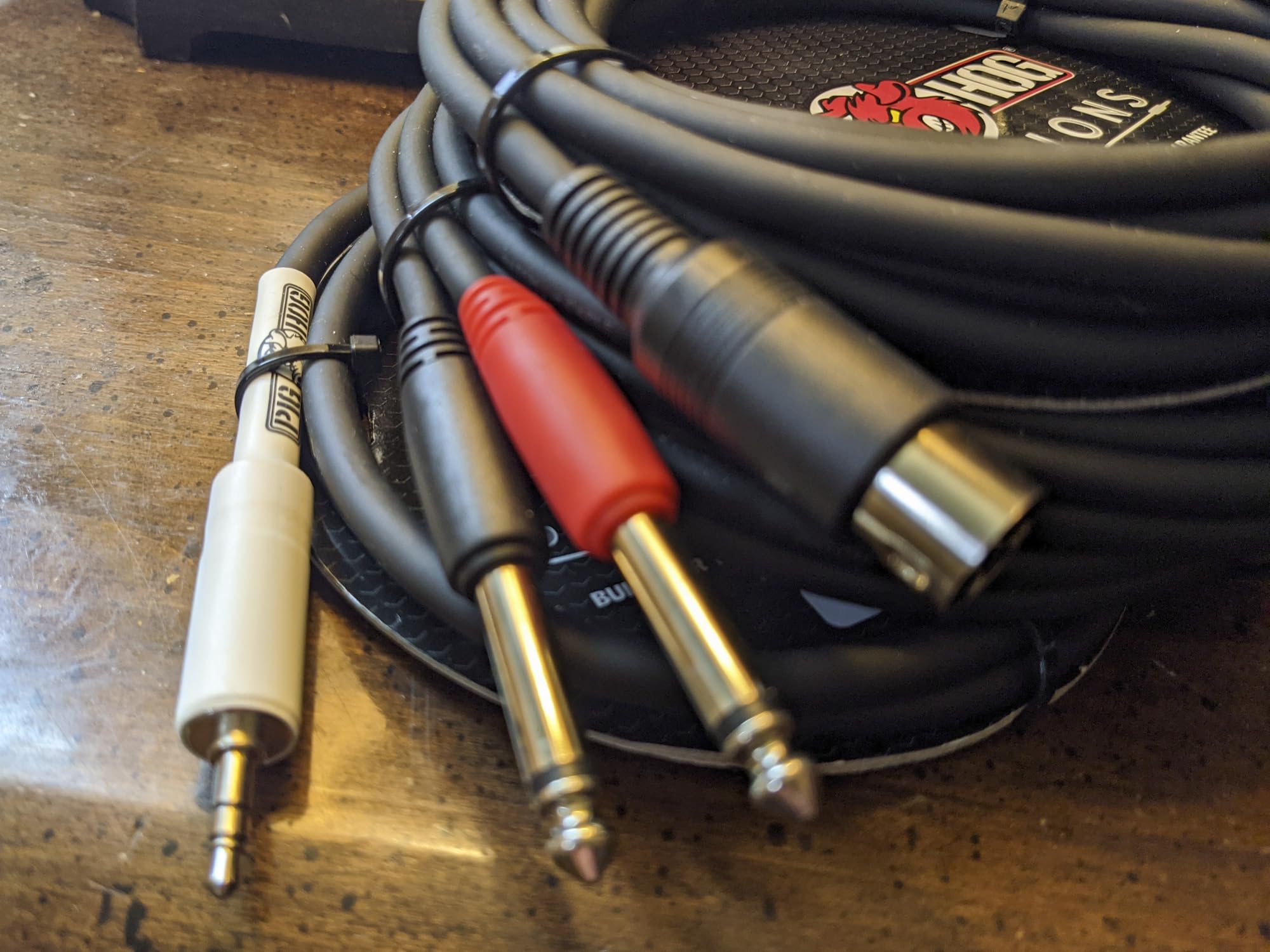 6 Foot 1/4 In 1/4 In Dual Cable